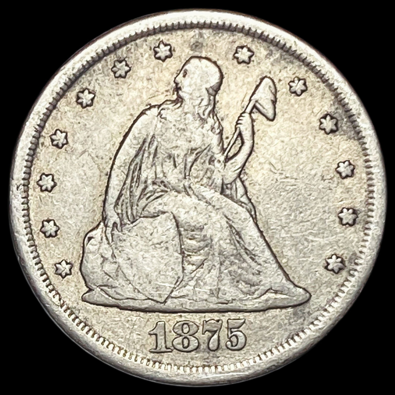 1875-CC Silver Twenty Cents HIGH GRADE (1 of 2)