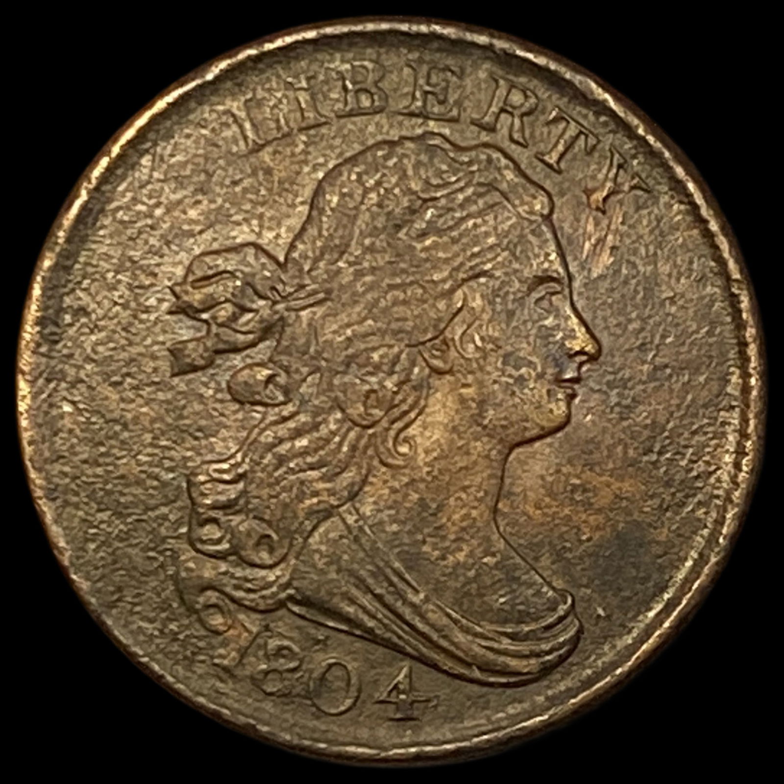 1804 Draped Bust Half Cent LIGHTLY CIRCULATED (1 of 2)