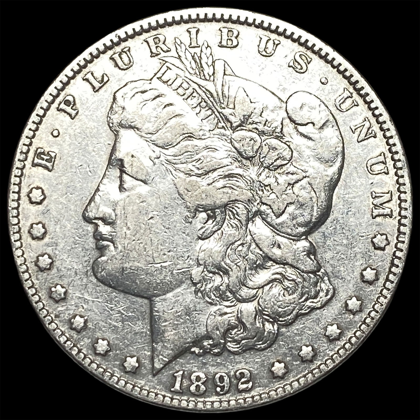 1892-S Silver Morgan Dollar NEARLY UNCIRCULATED: 1892-S Silver Morgan Dollar NEARLY UNCIRCULATED