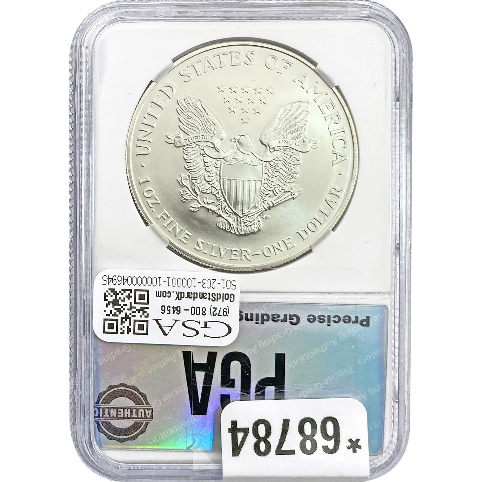 1996 Silver Eagle PGA MS69 - 2