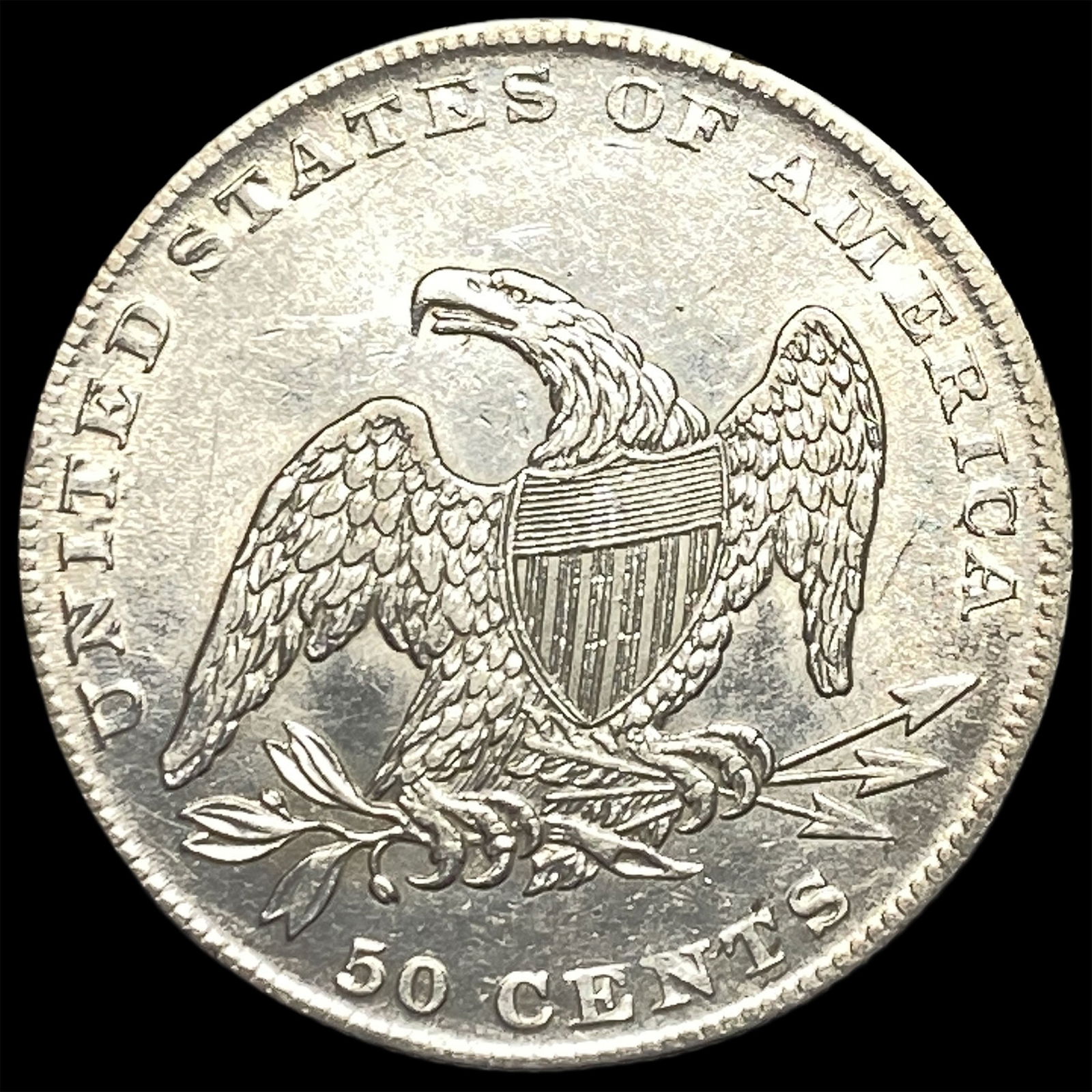 1837 Silver Capped Bust Half Dollar UNCIRCULATED - 2