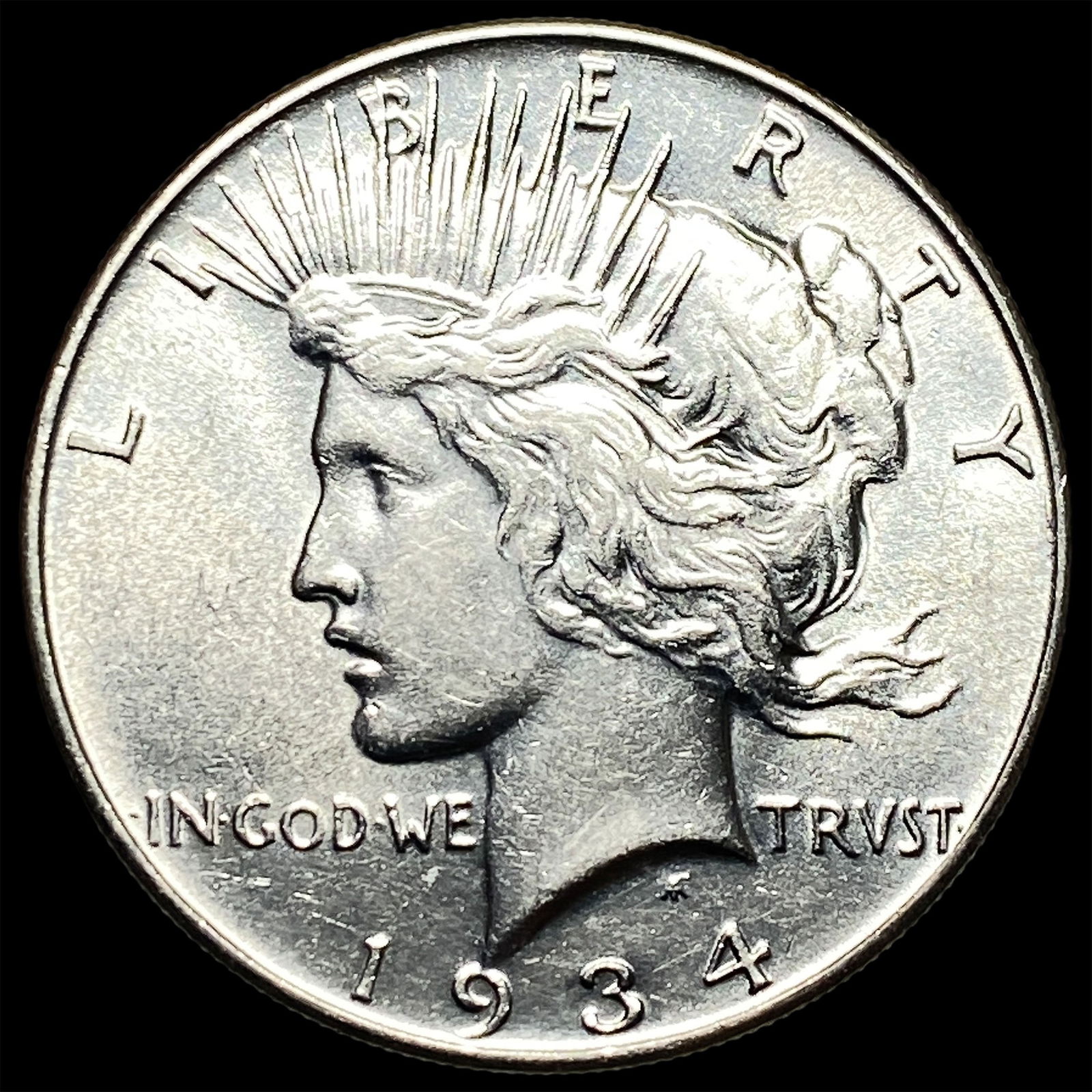 1934 Silver Peace Dollar UNCIRCULATED: 1934 Silver Peace Dollar UNCIRCULATED