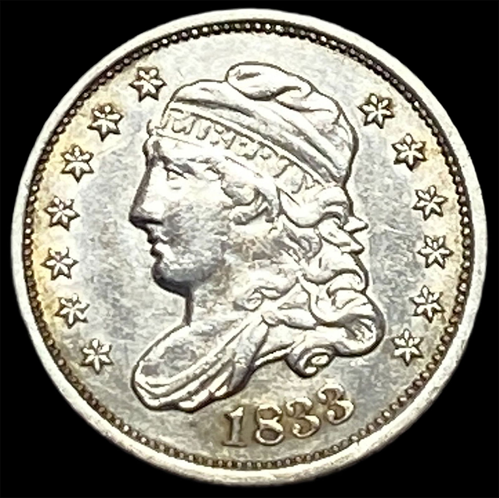 1833 Capped Bust Half Dime CLOSELY UNCIRCULATED (1 of 2)