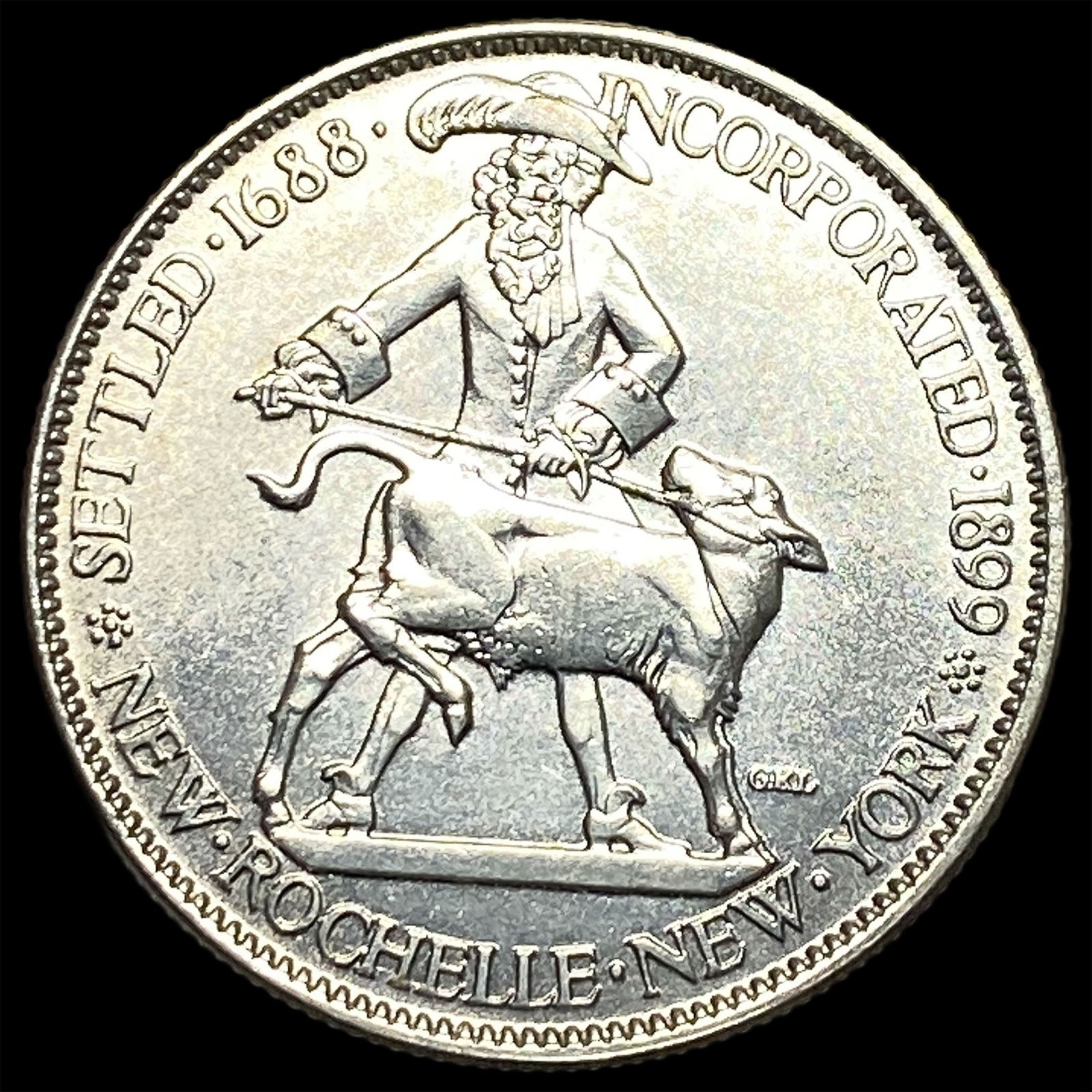 1938 Silver Half Dollar New Rochelle Commemorative UNCIRCULATED (1 of 2)