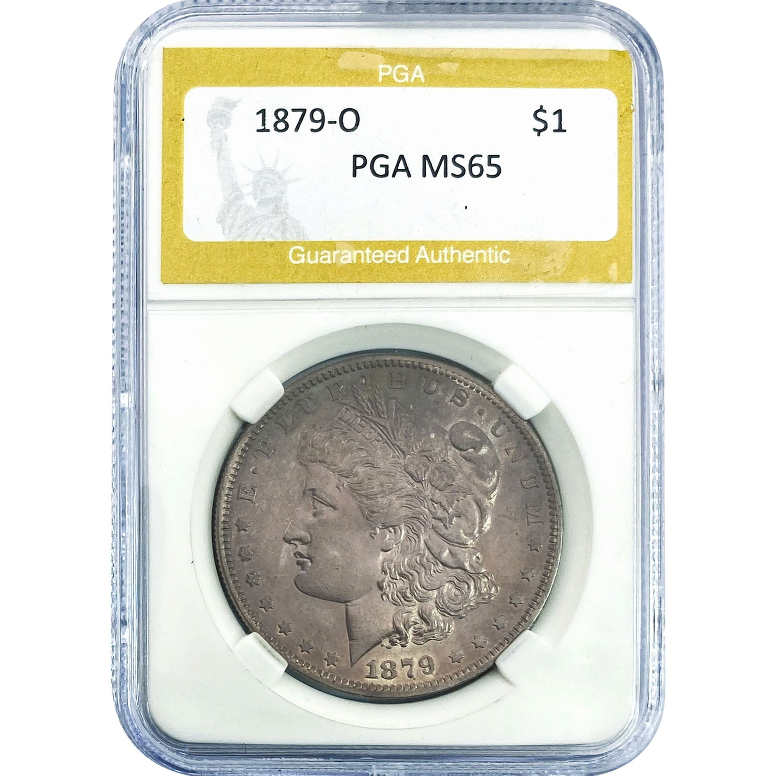 1879-O Morgan Silver Dollar PGA MS65: 1879-O Morgan Silver Dollar PGA MS65