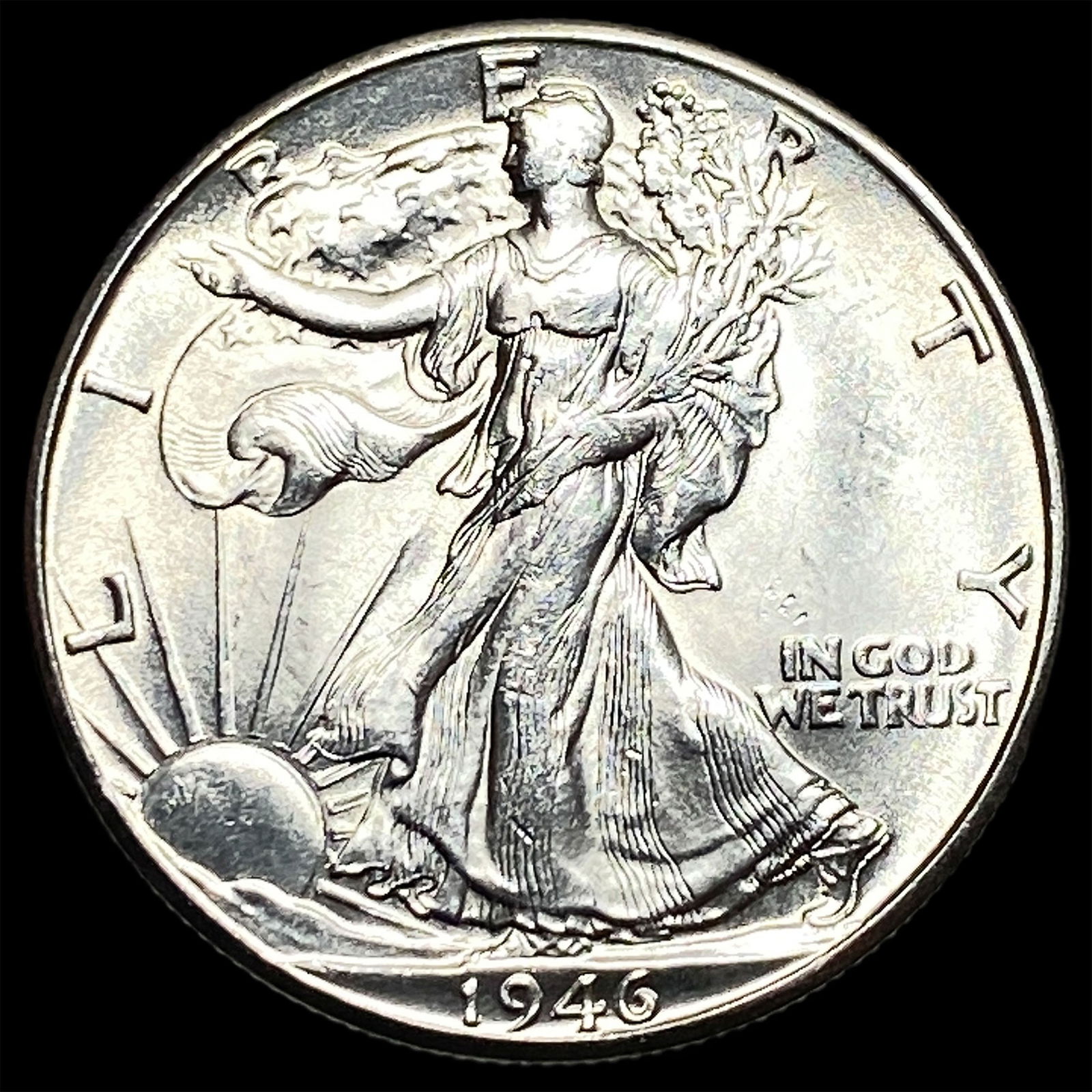 1946-D Silver Half Dollar (Walking Liberty) UNCIRCULATED: 1946-D Silver Half Dollar (Walking Liberty) UNCIRCULATED
