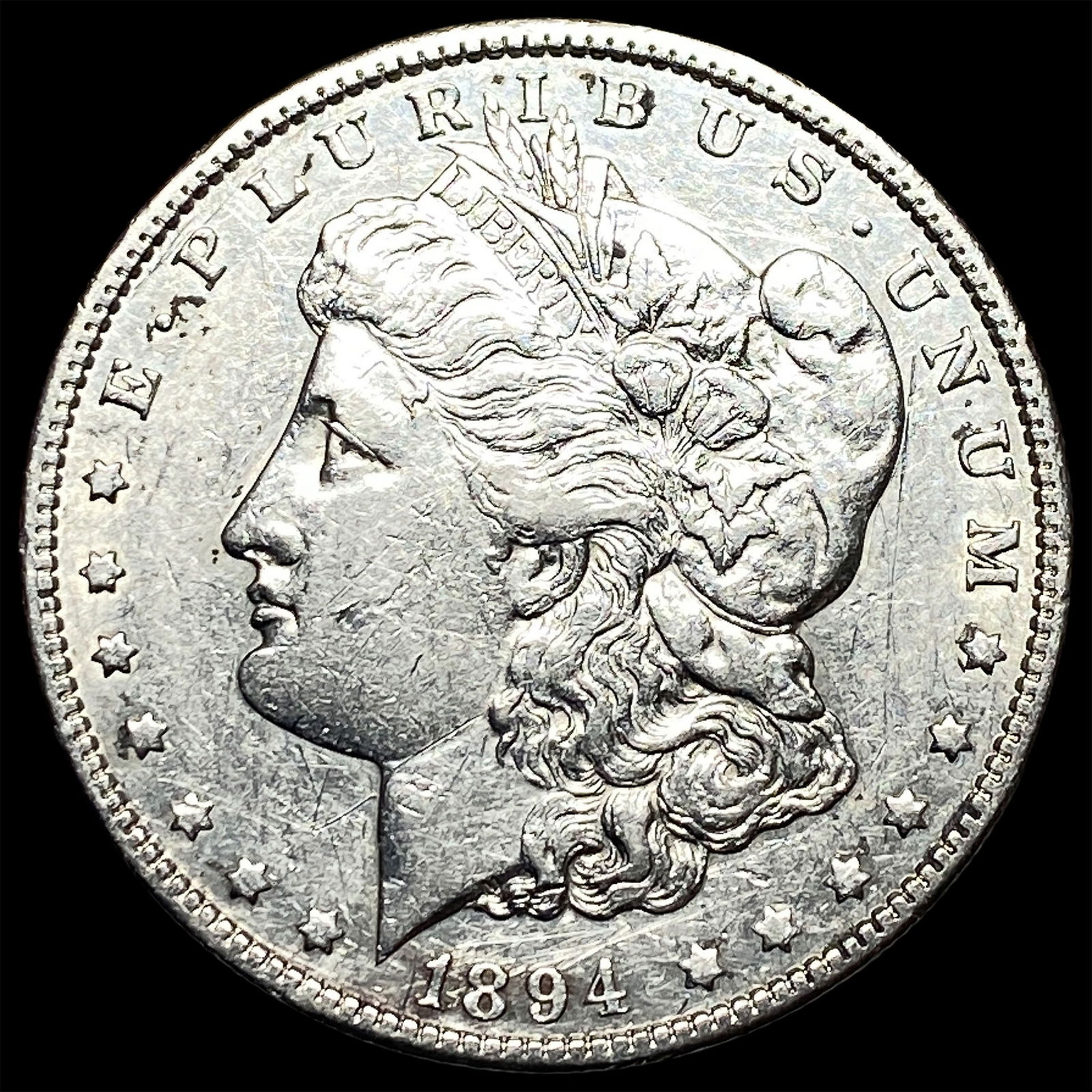 1894-S Silver Morgan Dollar CLOSELY UNCIRCULATED: 1894-S Silver Morgan Dollar CLOSELY UNCIRCULATED