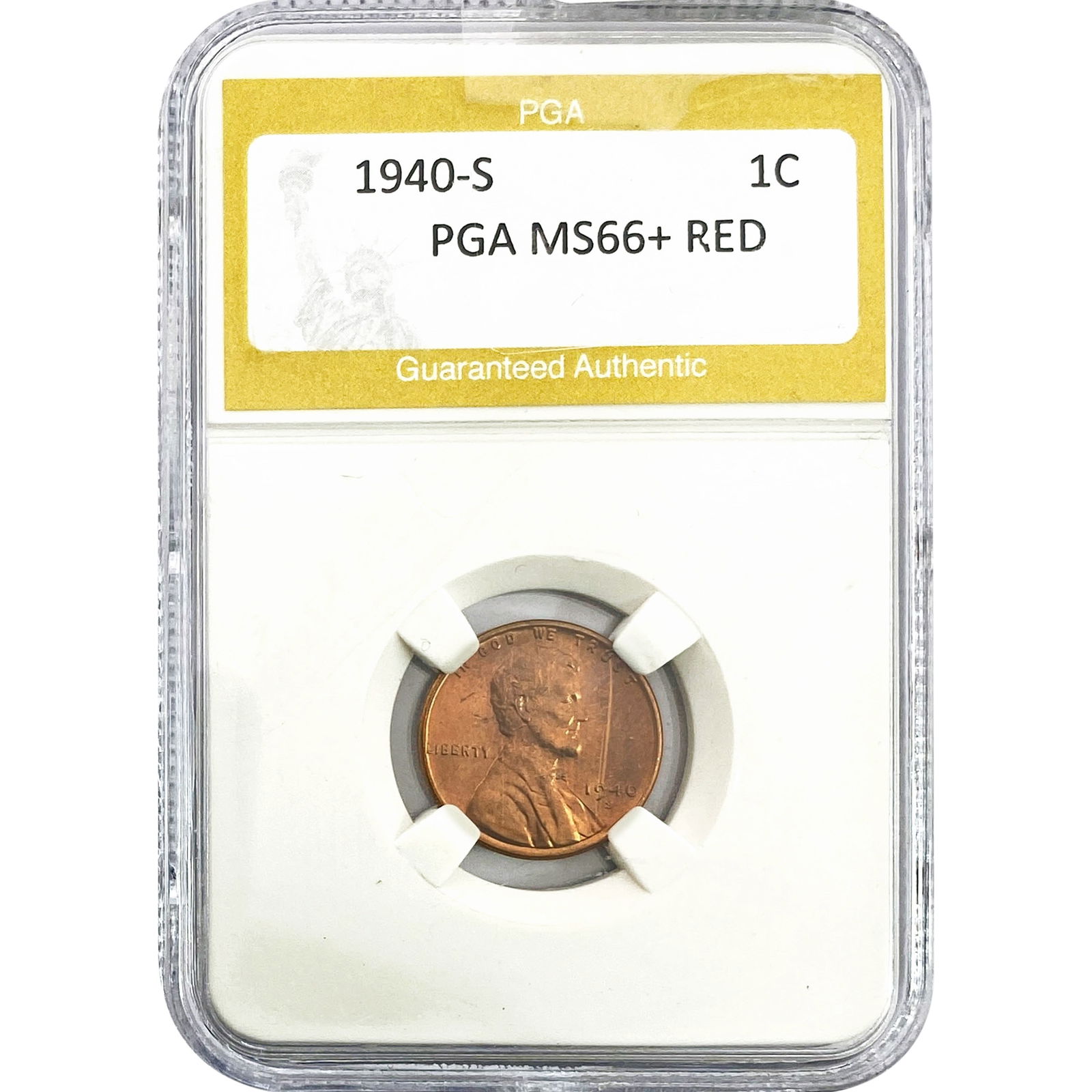 1940-S Wheat Cent PGA MS66+ RED (1 of 2)