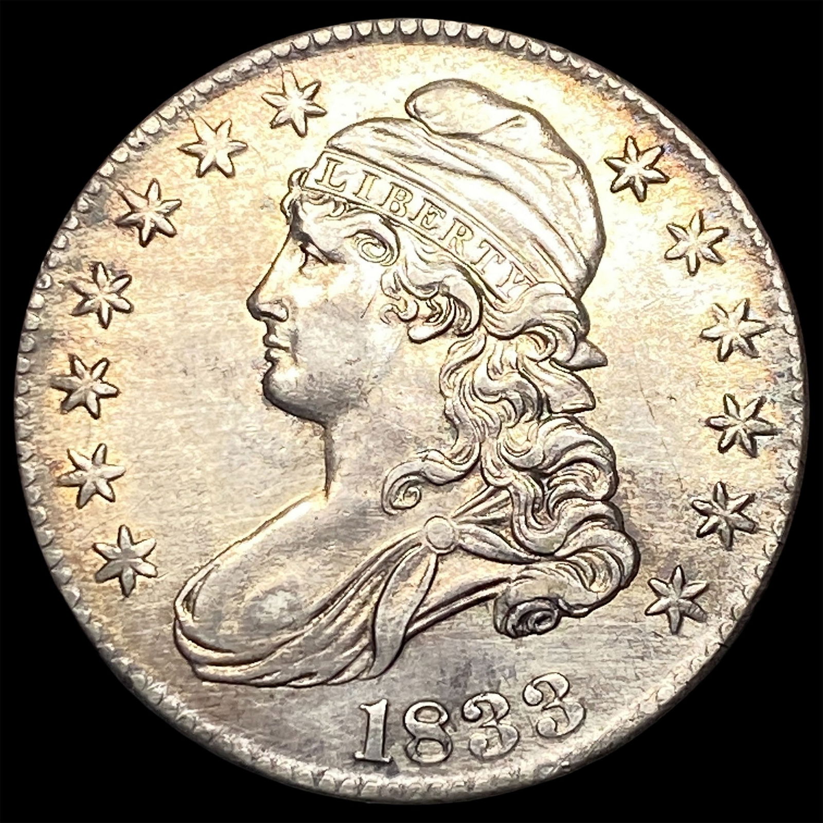 1833 Silver Capped Bust Half Dollar UNCIRCULATED: 1833 Silver Capped Bust Half Dollar UNCIRCULATED