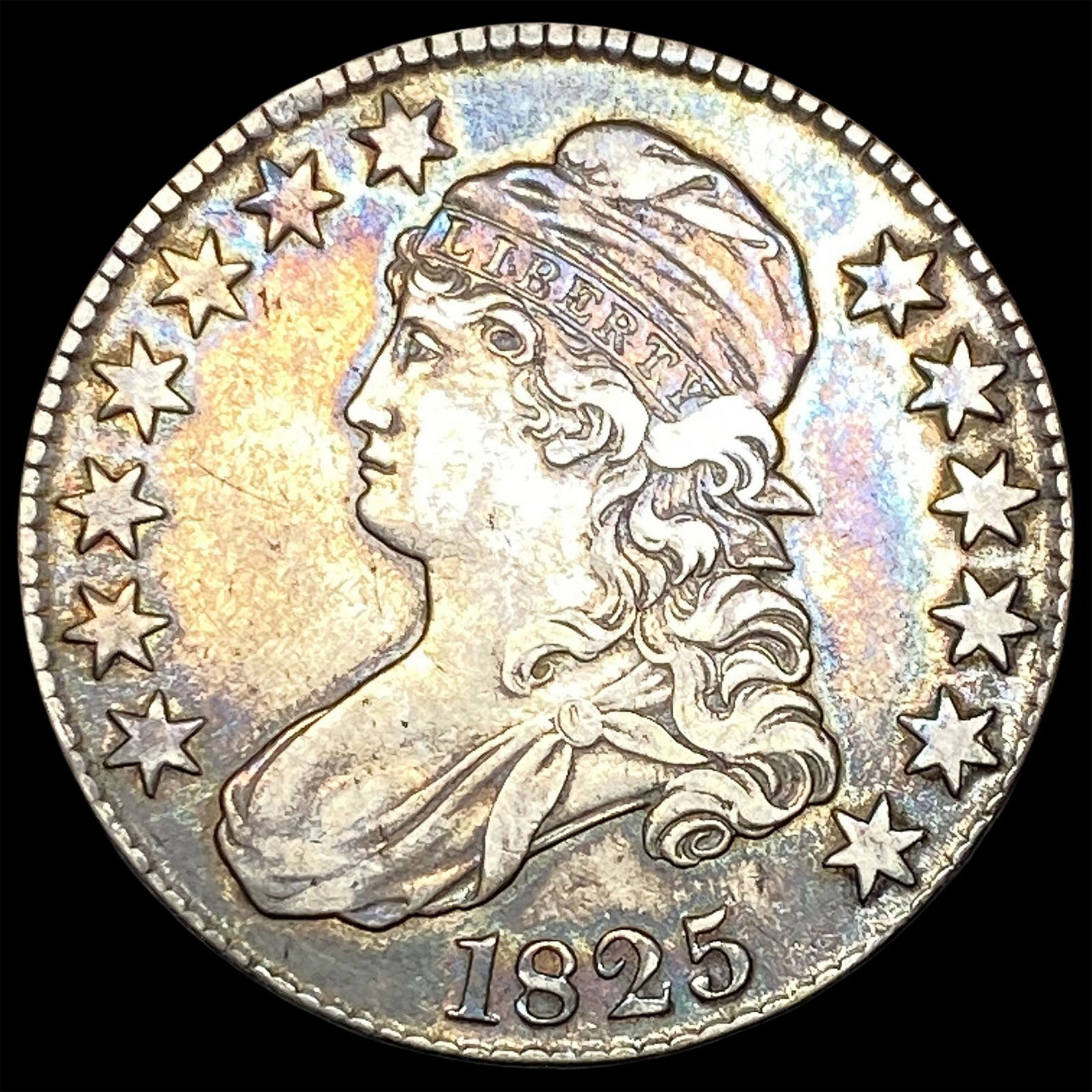 1825 Capped Bust Half Dollar NEARLY UNCIRCULATED (1 of 2)