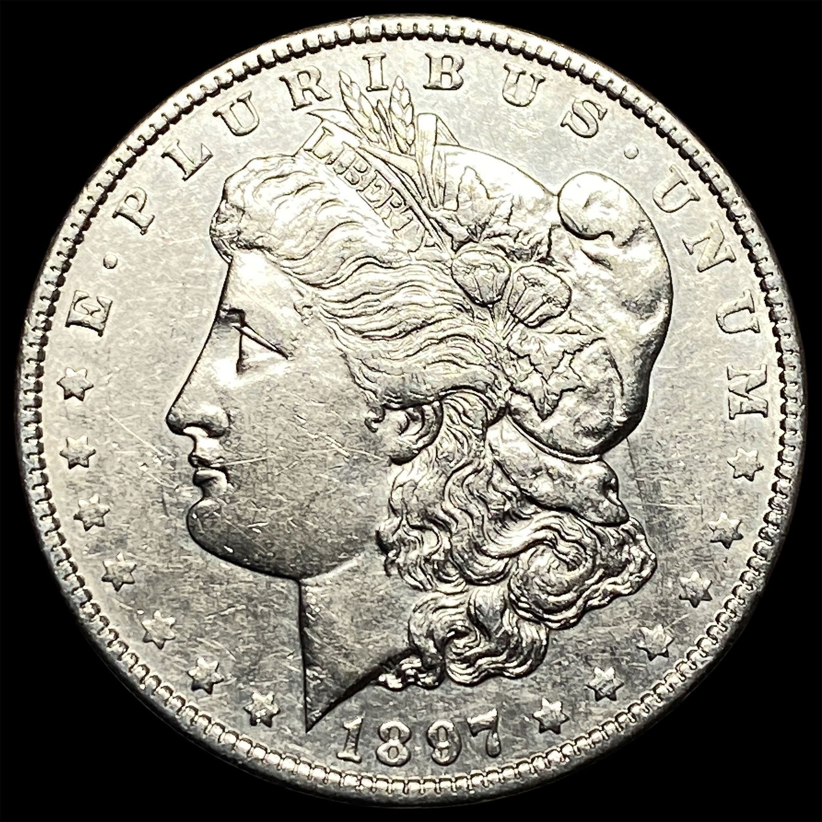 1897-S Silver Morgan Dollar CLOSELY UNCIRCULATED (1 of 2)