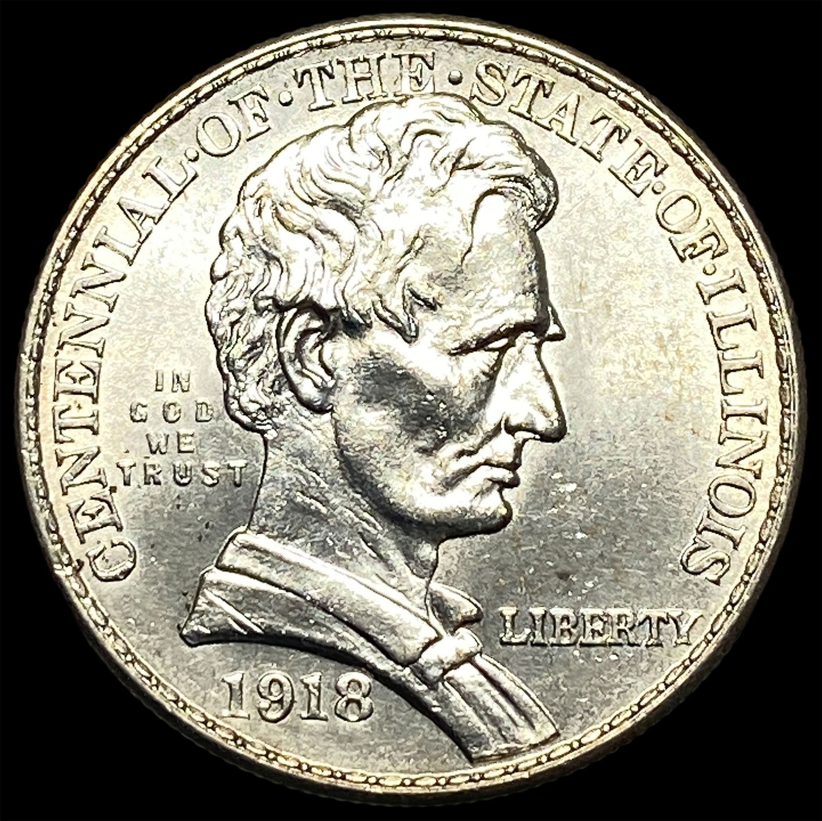 1918 Silver Illinois Centennial Half Dollar UNCIRCULATED (1 of 2)