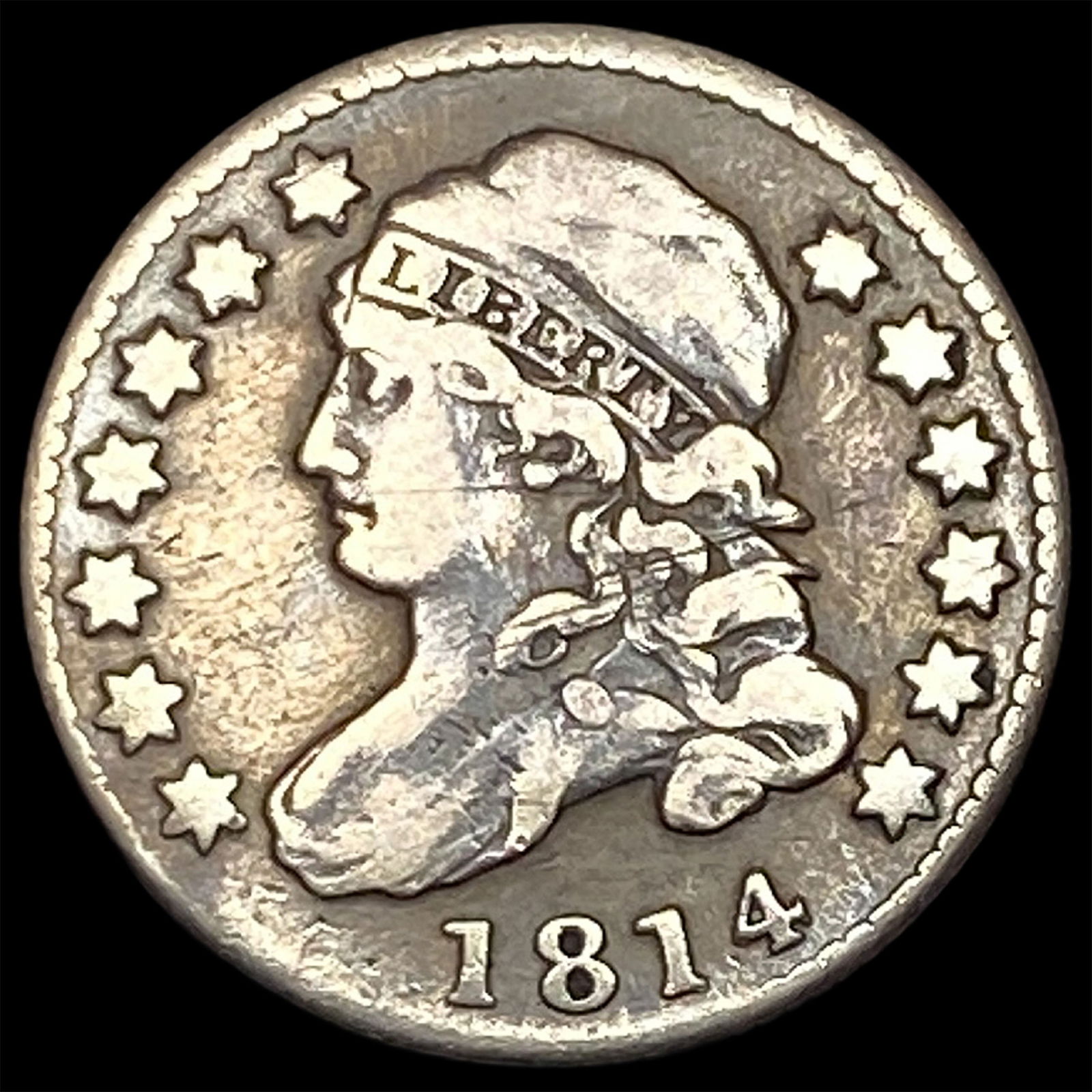 1814 Capped Bust Dime LIGHTLY CIRCULATED (1 of 2)