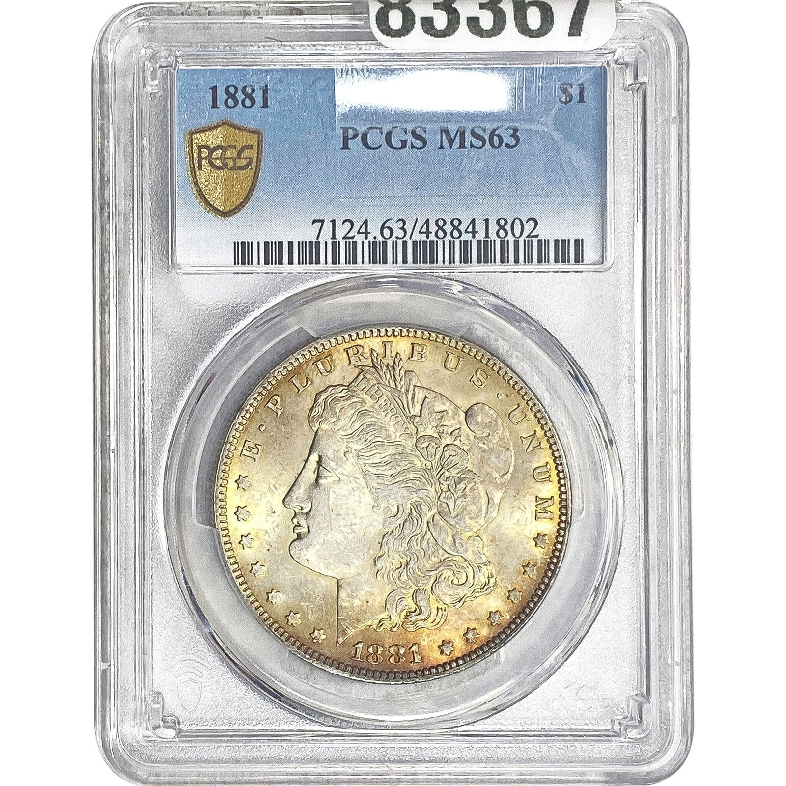 1881 Morgan Silver Dollar PCGS MS63 (1 of 2)