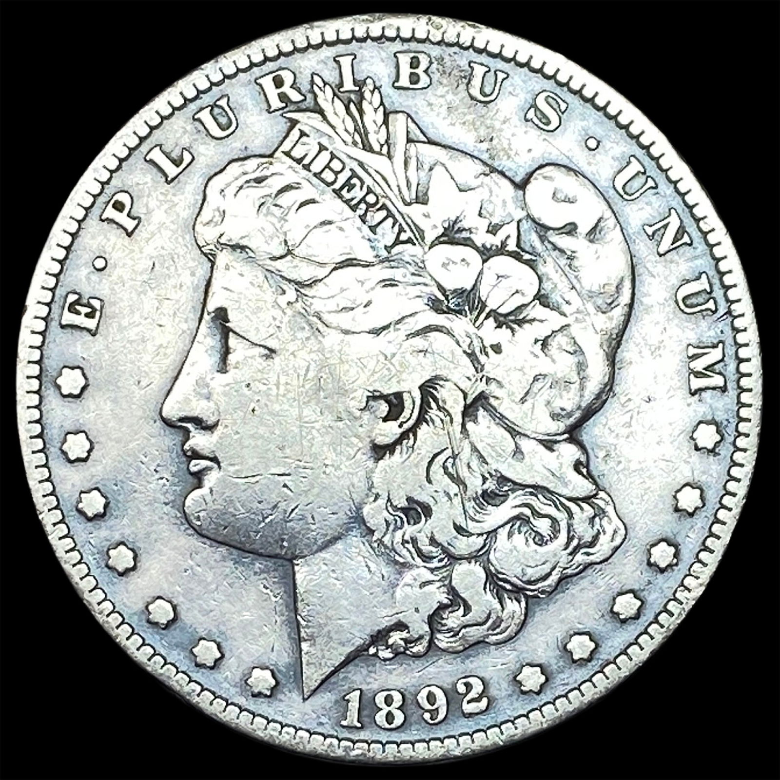 1892 Silver Morgan Dollar LIGHTLY CIRCULATED: 1892 Silver Morgan Dollar LIGHTLY CIRCULATED