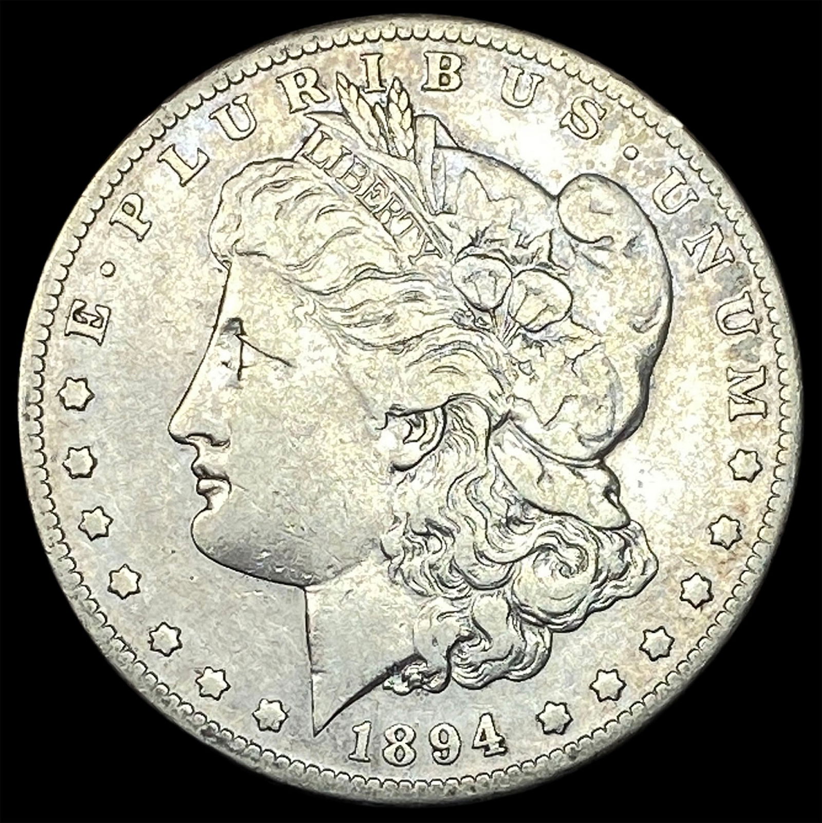 1894-S Silver Morgan Dollar ABOUT UNCIRCULATED: 1894-S Silver Morgan Dollar ABOUT UNCIRCULATED
