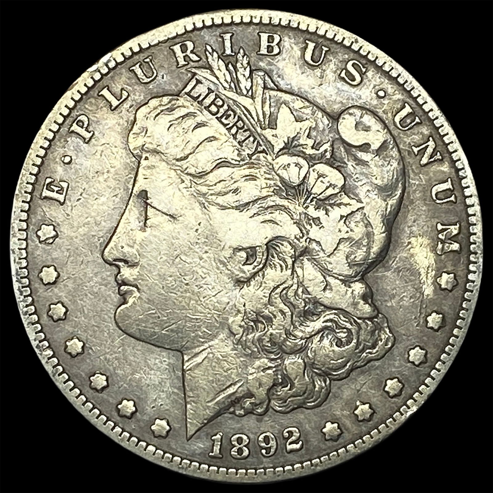 1892-S Silver Morgan Dollar LIGHTLY CIRCULATED: 1892-S Silver Morgan Dollar LIGHTLY CIRCULATED
