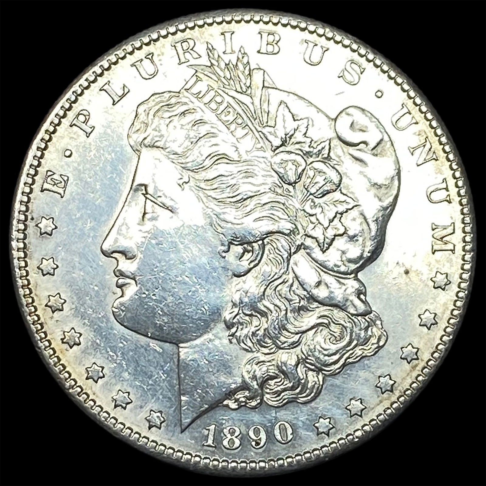1890-S Silver Morgan Dollar CLOSELY UNCIRCULATED: 1890-S Silver Morgan Dollar CLOSELY UNCIRCULATED
