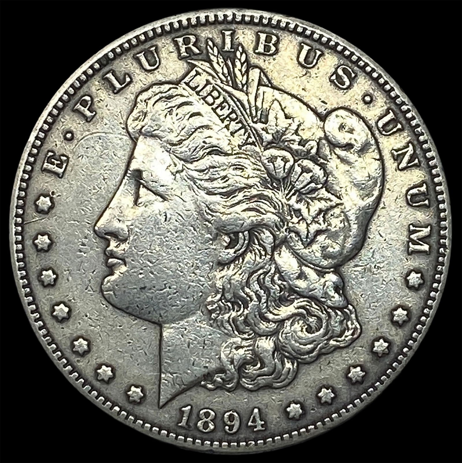 1894-S Silver Morgan Dollar NEARLY UNCIRCULATED: 1894-S Silver Morgan Dollar NEARLY UNCIRCULATED