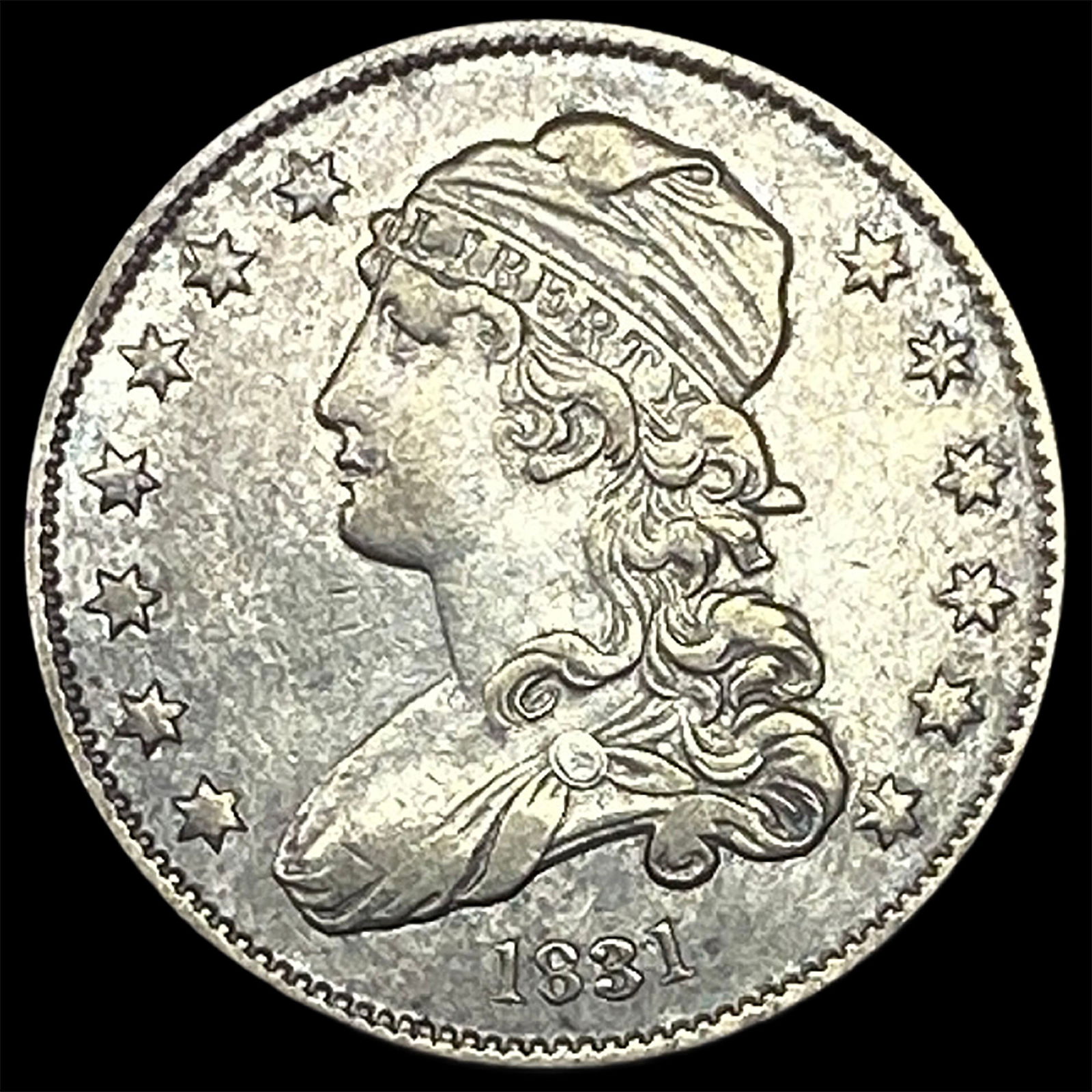 1831 Capped Bust Silver Quarter NEARLY UNCIRCULATED: 1831 Capped Bust Silver Quarter NEARLY UNCIRCULATED