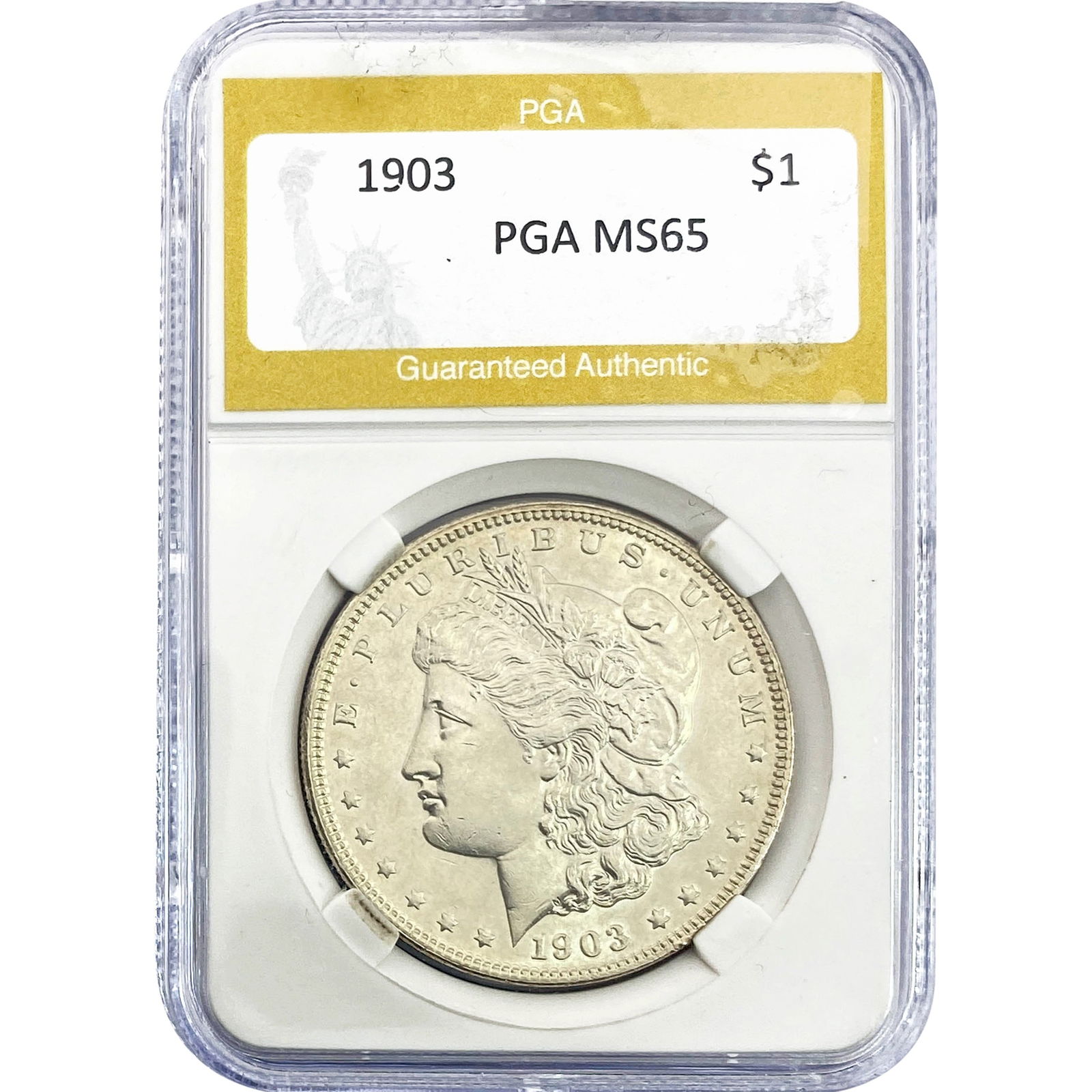 1903 Morgan Silver Dollar PGA MS65: 1903 Morgan Silver Dollar PGA MS65