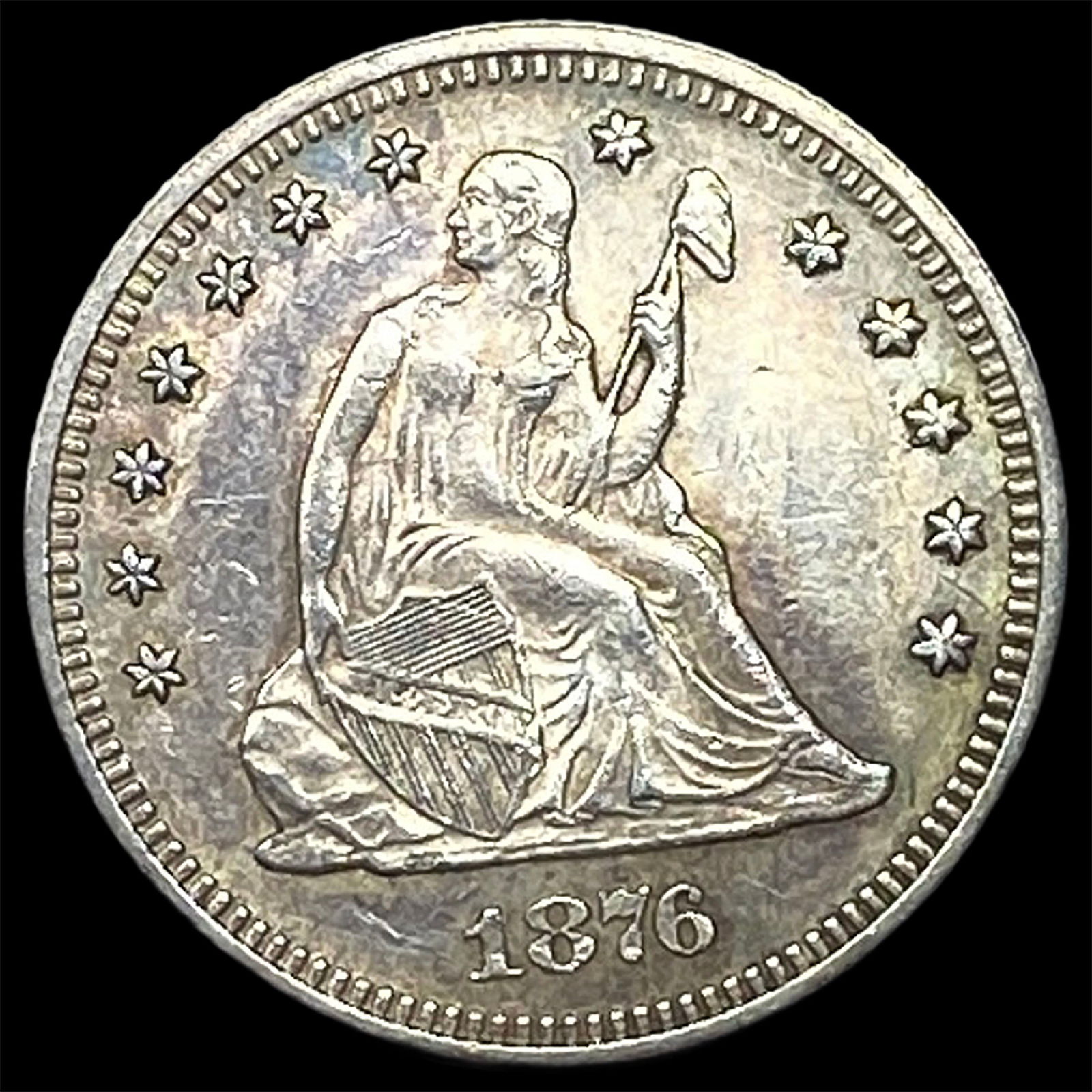 1876 Seated Liberty Quarter CLOSELY UNCIRCULATED (1 of 2)