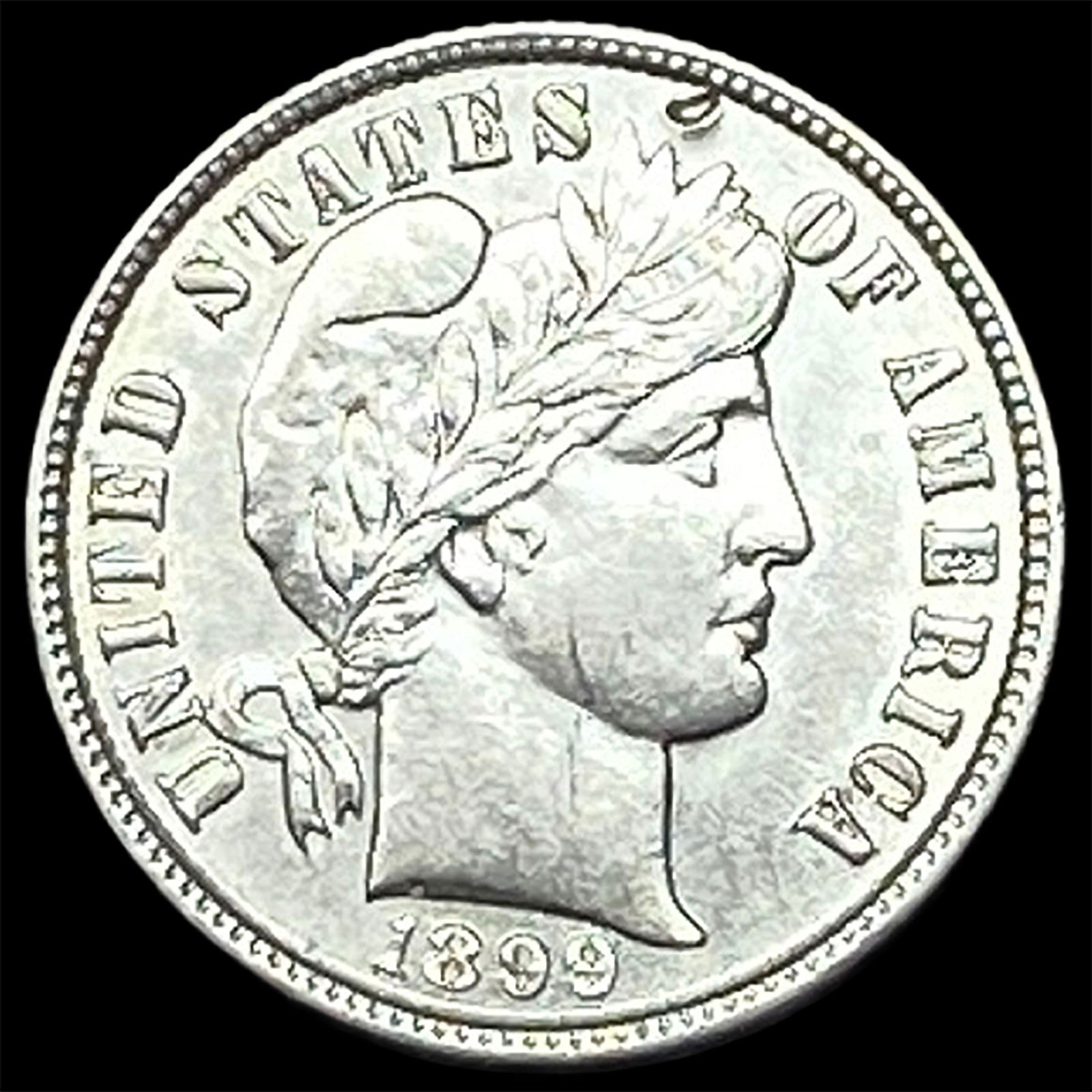 1899 Barber Dime NEARLY UNCIRCULATED (1 of 2)