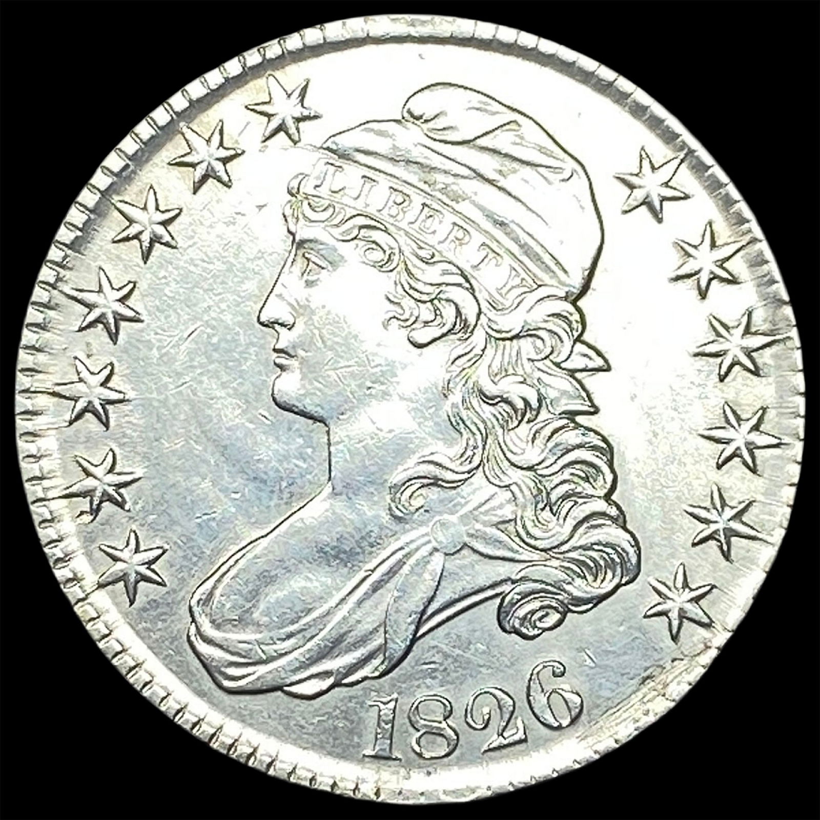 1826 Capped Bust Half Dollar CLOSELY UNCIRCULATED (1 of 2)