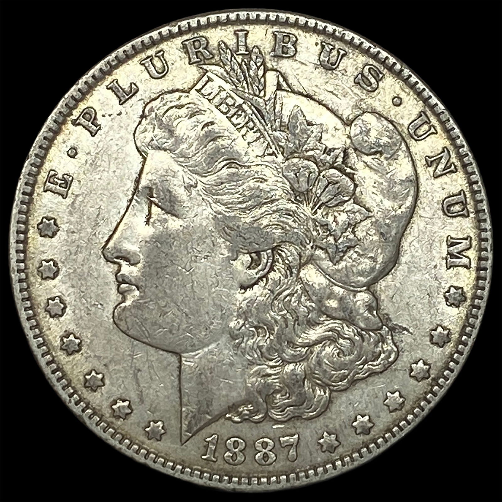 1887 Silver Morgan Dollar NEARLY UNCIRCULATED: 1887 Silver Morgan Dollar NEARLY UNCIRCULATED