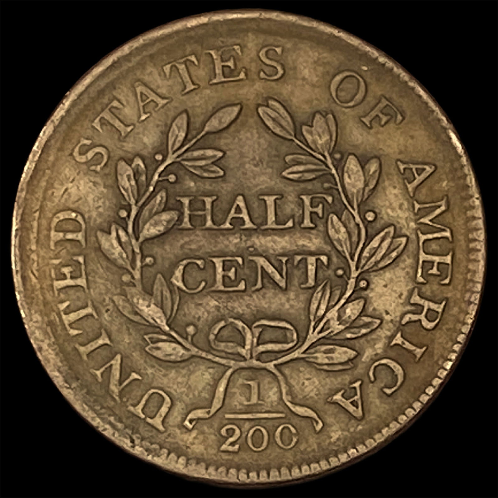 1804 Copper Half Cent LIGHTLY CIRCULATED - 2