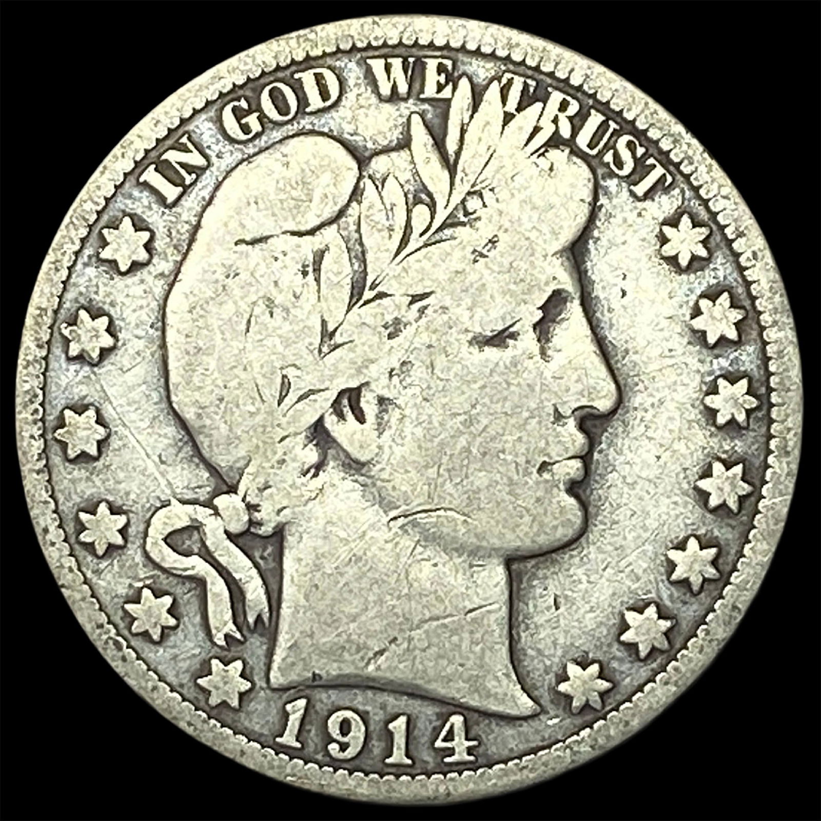 1914 Barber Half Dollar NICELY CIRCULATED (1 of 2)
