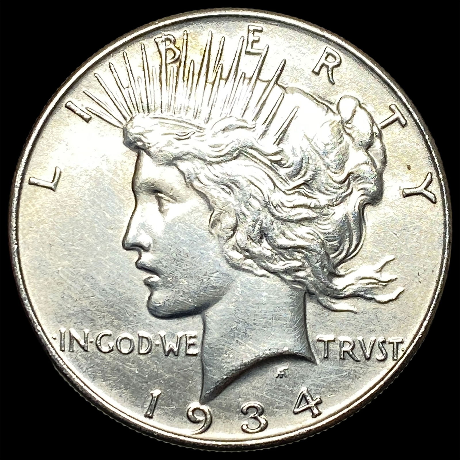 1934 Silver Peace Dollar CLOSELY UNCIRCULATED (1 of 2)