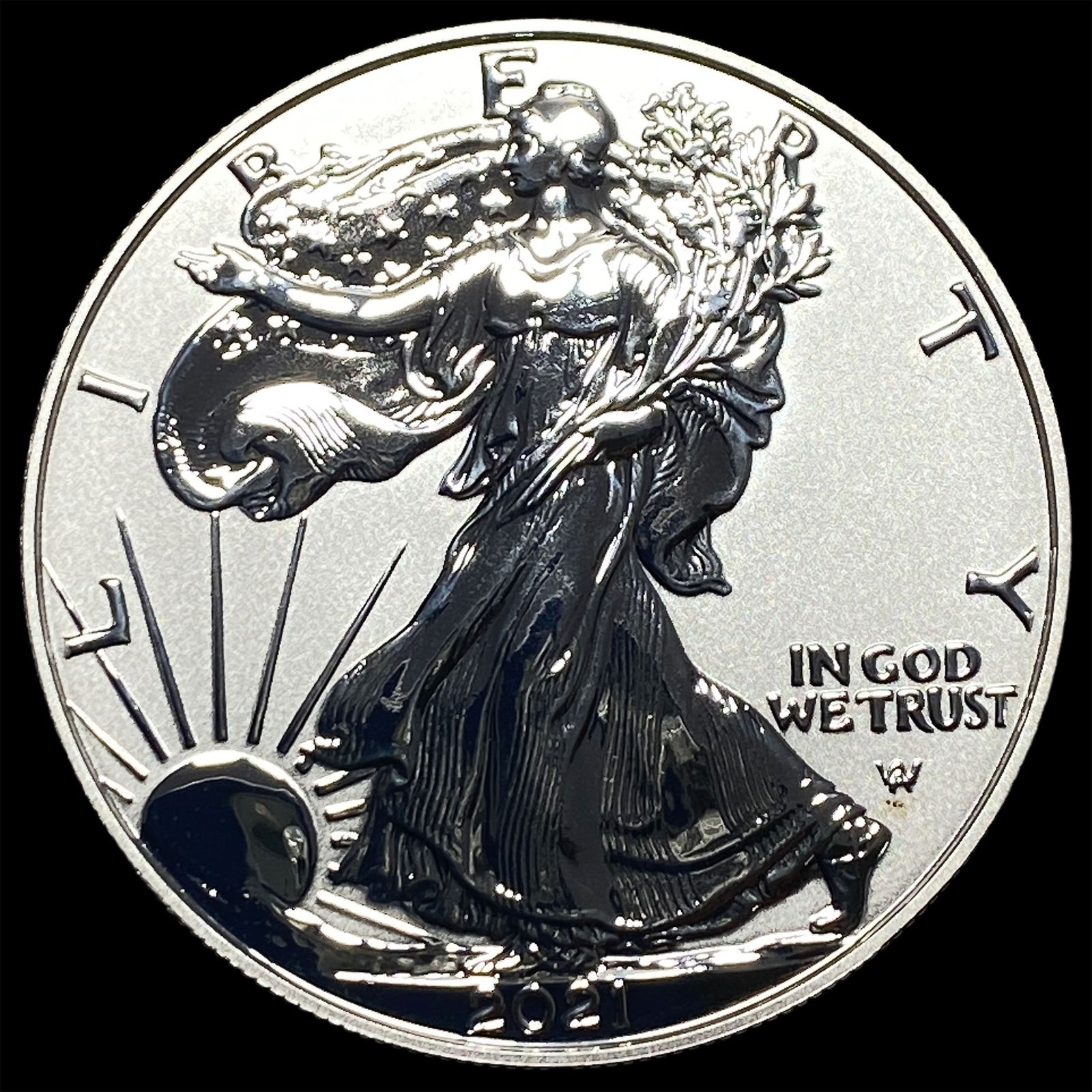 2021-S Silver American Eagle 1 oz GEM PROOF (1 of 2)