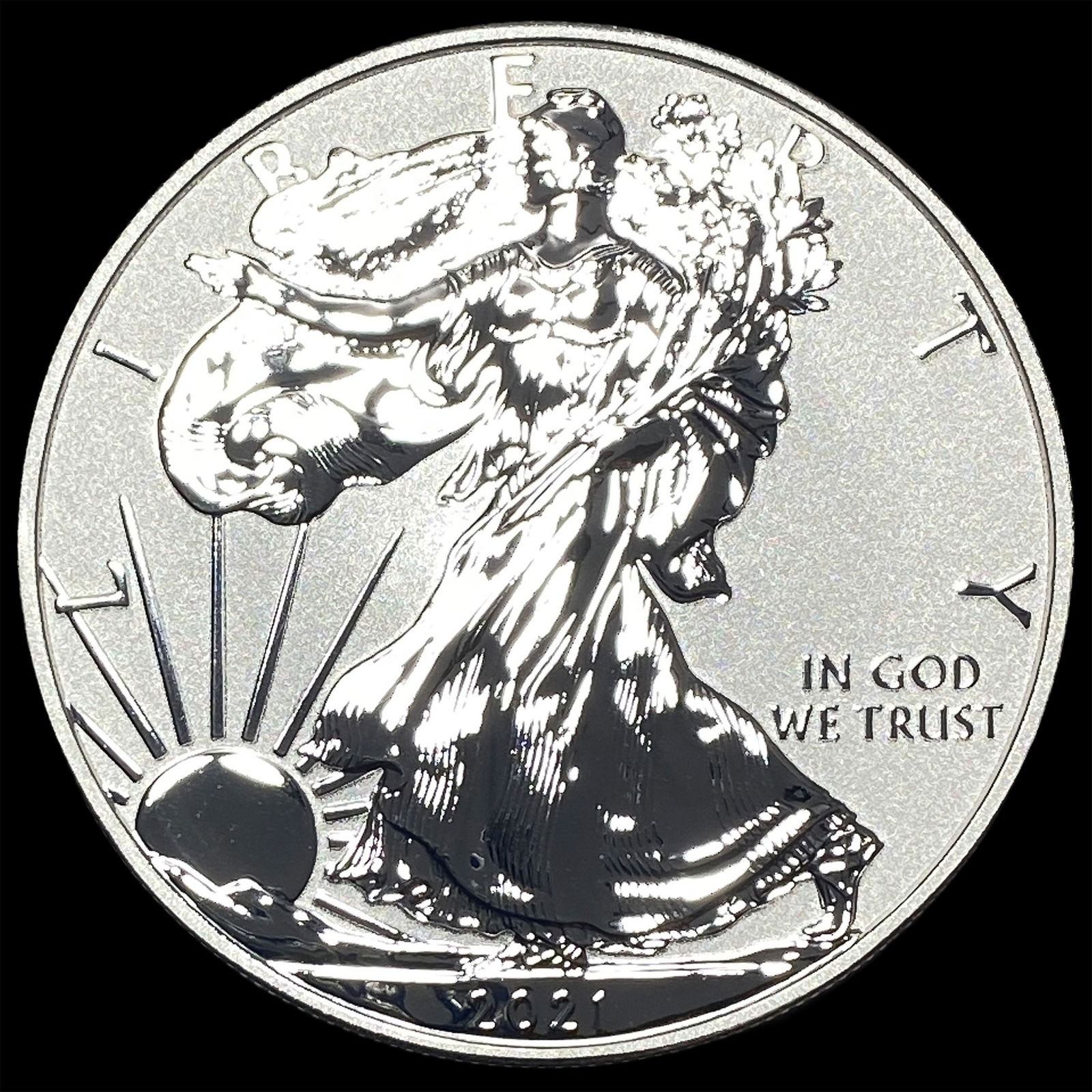 2021-W Silver American Eagle Proof $1 GEM PROOF (1 of 2)