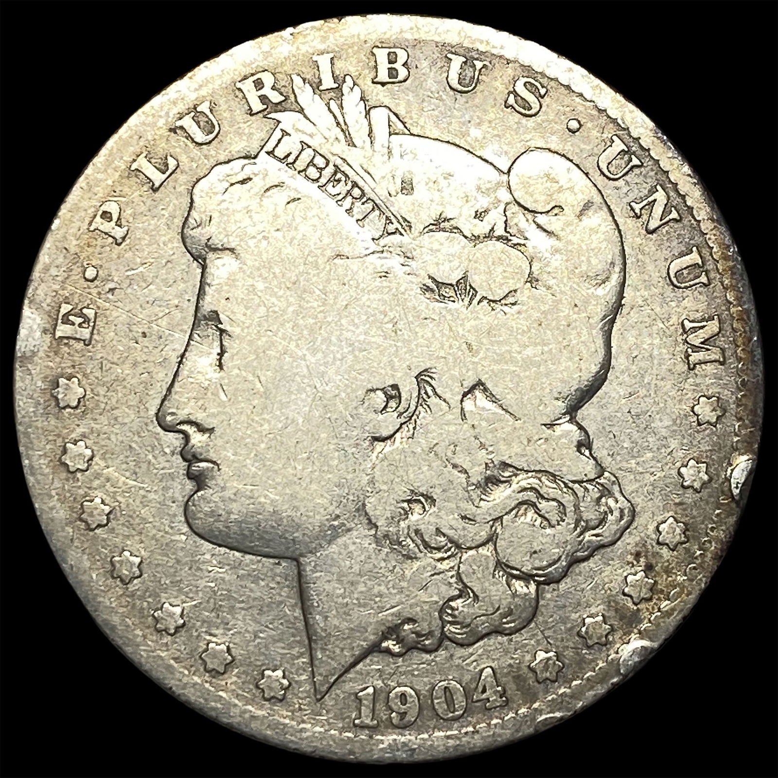 1904-S Silver Morgan Dollar LIGHTLY CIRCULATED: 1904-S Silver Morgan Dollar LIGHTLY CIRCULATED