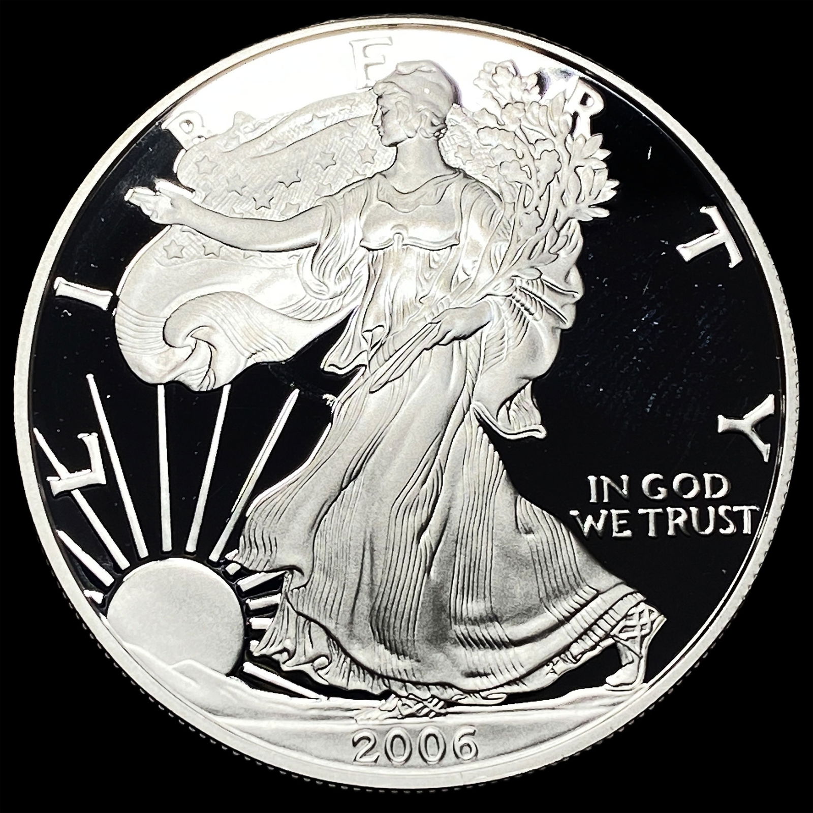 2006-W Silver American Eagle Proof $1 GEM PROOF (1 of 2)