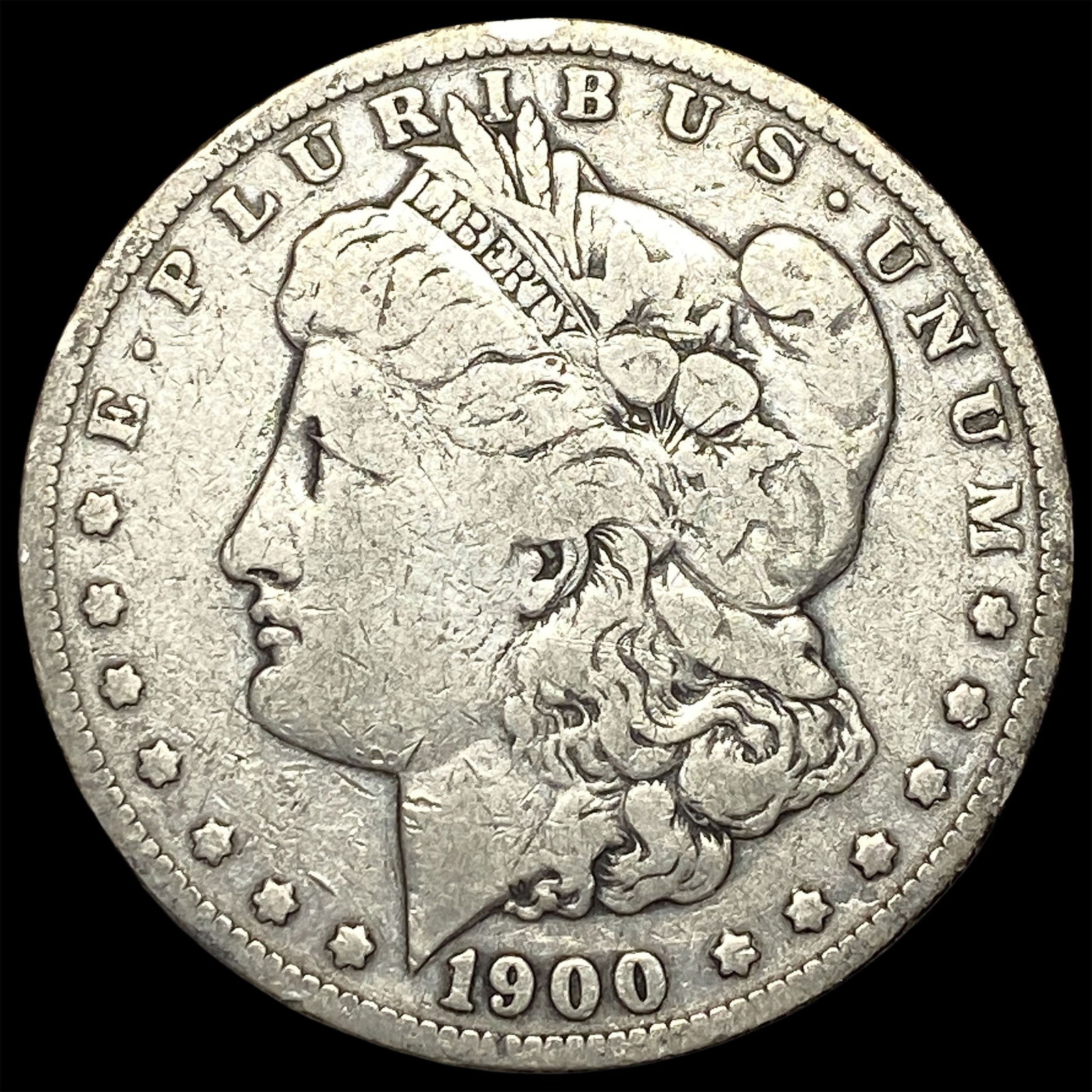 1900-S Silver Morgan Dollar LIGHTLY CIRCULATED: 1900-S Silver Morgan Dollar LIGHTLY CIRCULATED