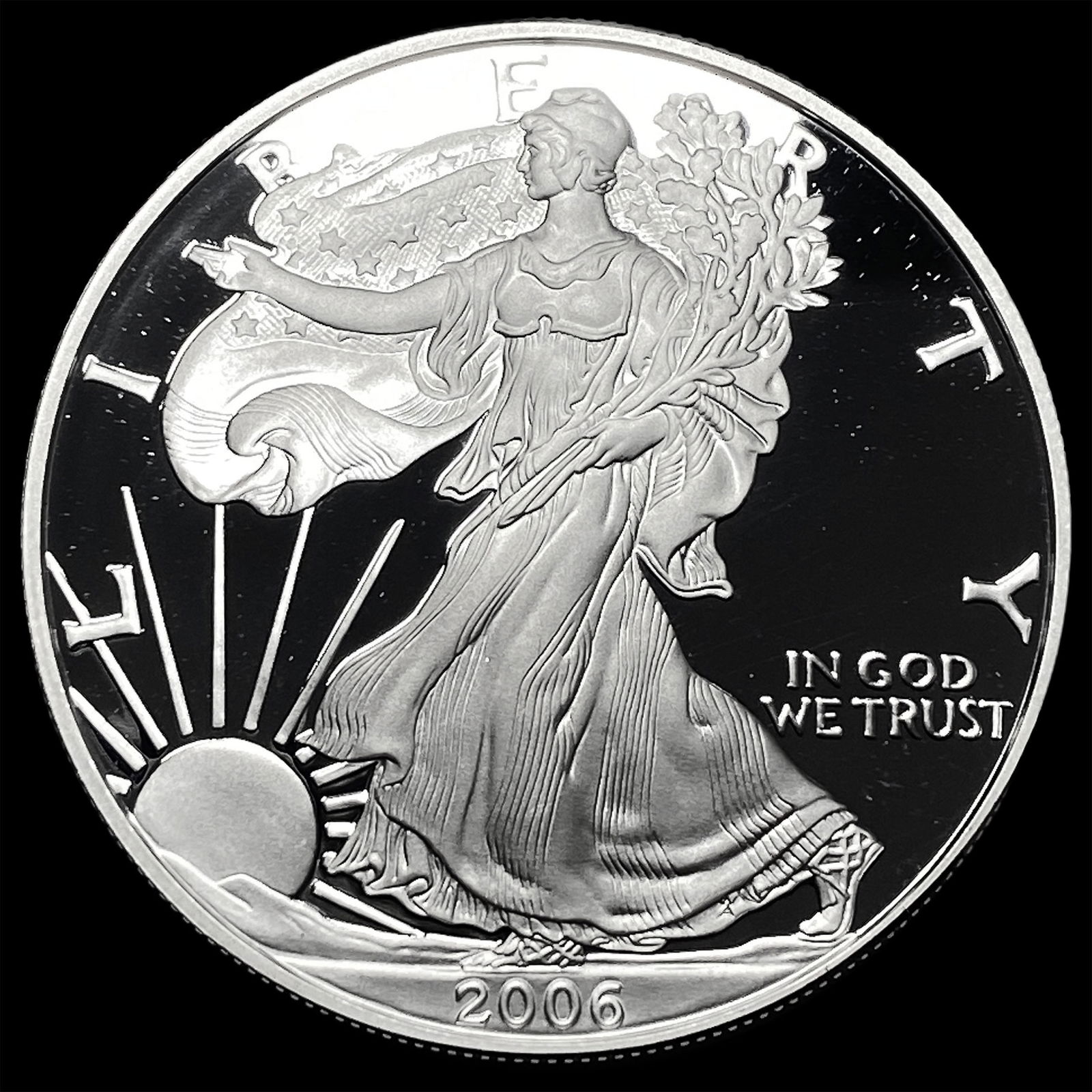 2006-W Silver American Eagle Proof $1 GEM PROOF (1 of 2)