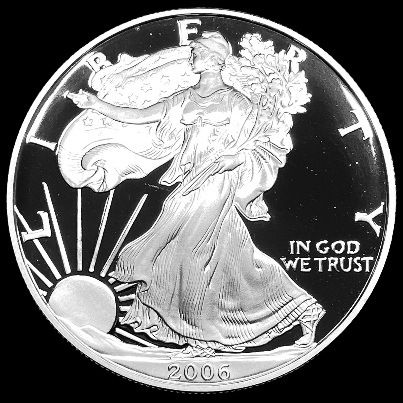 2006-W Silver American Eagle Proof $1 GEM PROOF (1 of 2)