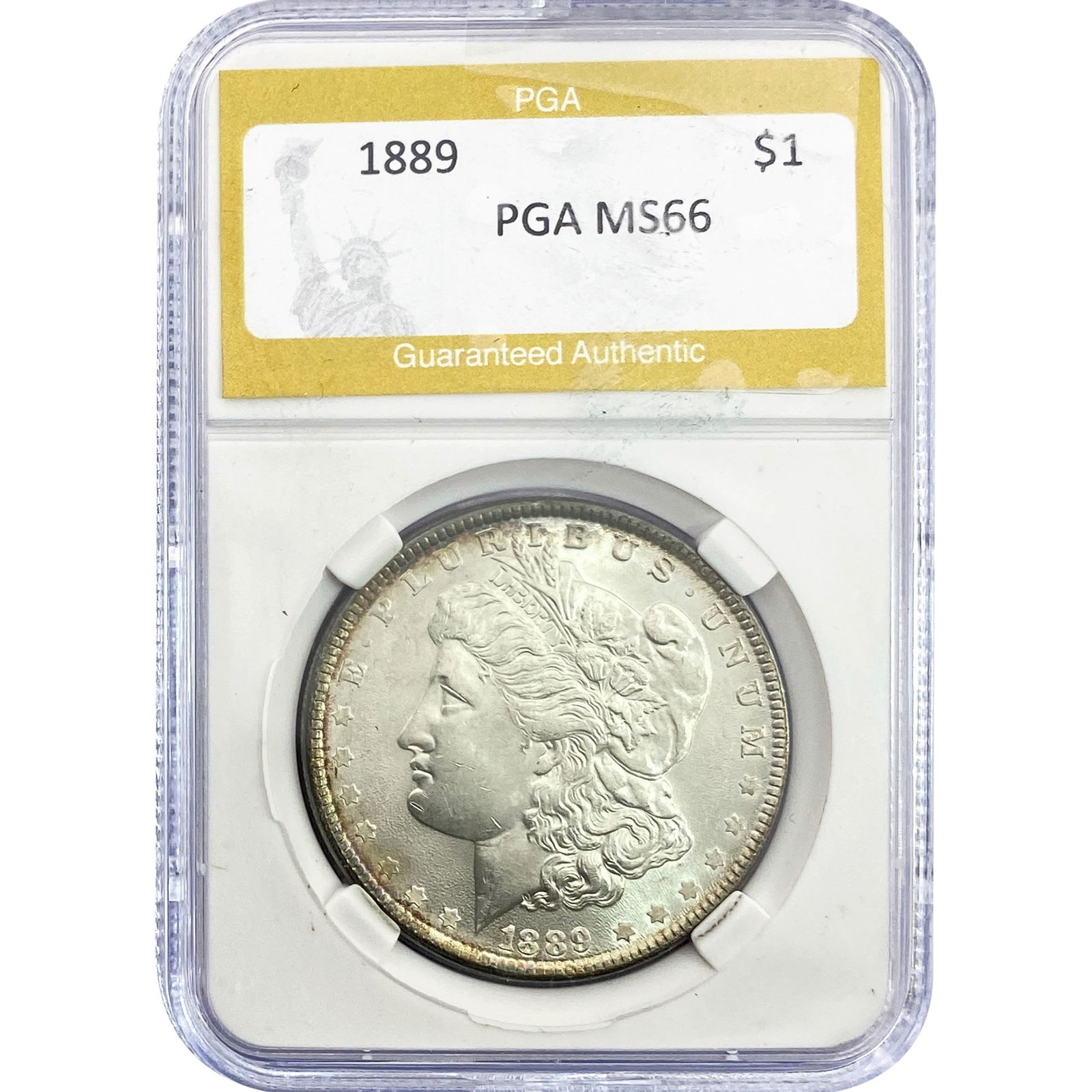 1889 Morgan Silver Dollar PGA MS66: 1889 Morgan Silver Dollar PGA MS66