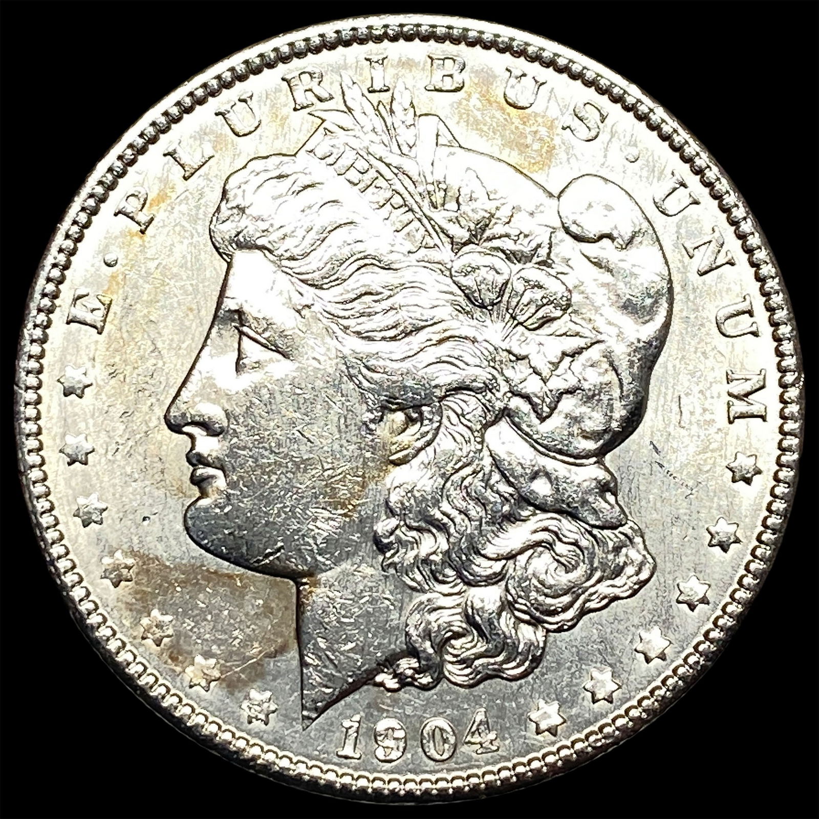 1904 Morgan Silver Dollar CLOSELY UNCIRCULATED: 1904 Morgan Silver Dollar CLOSELY UNCIRCULATED