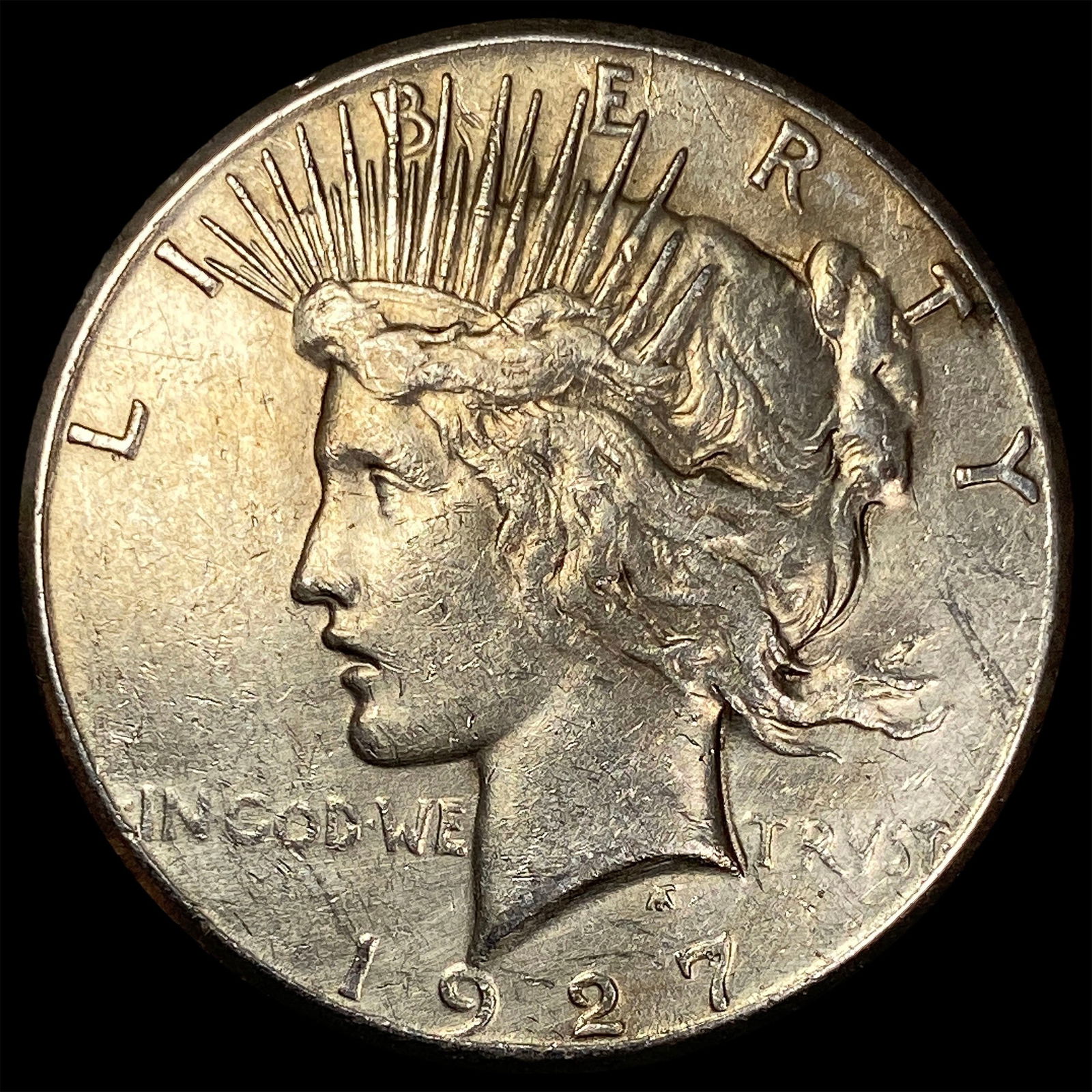 1927 Silver Peace Dollar CLOSELY UNCIRCULATED (1 of 2)