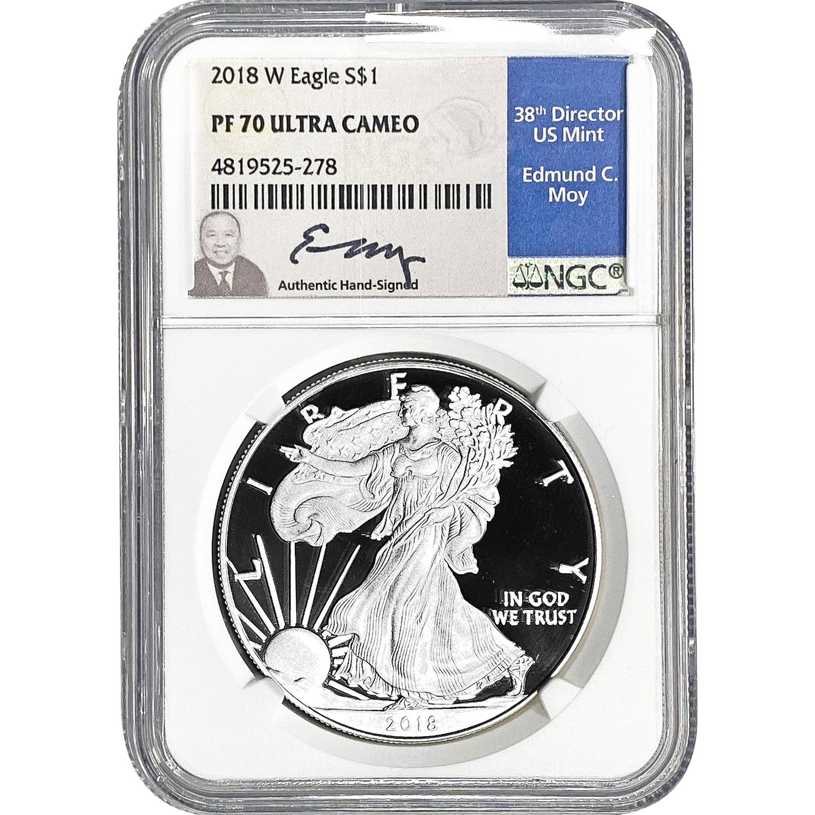 2018-W Silver Eagle NGC PF70 Ultra Cameo (1 of 2)
