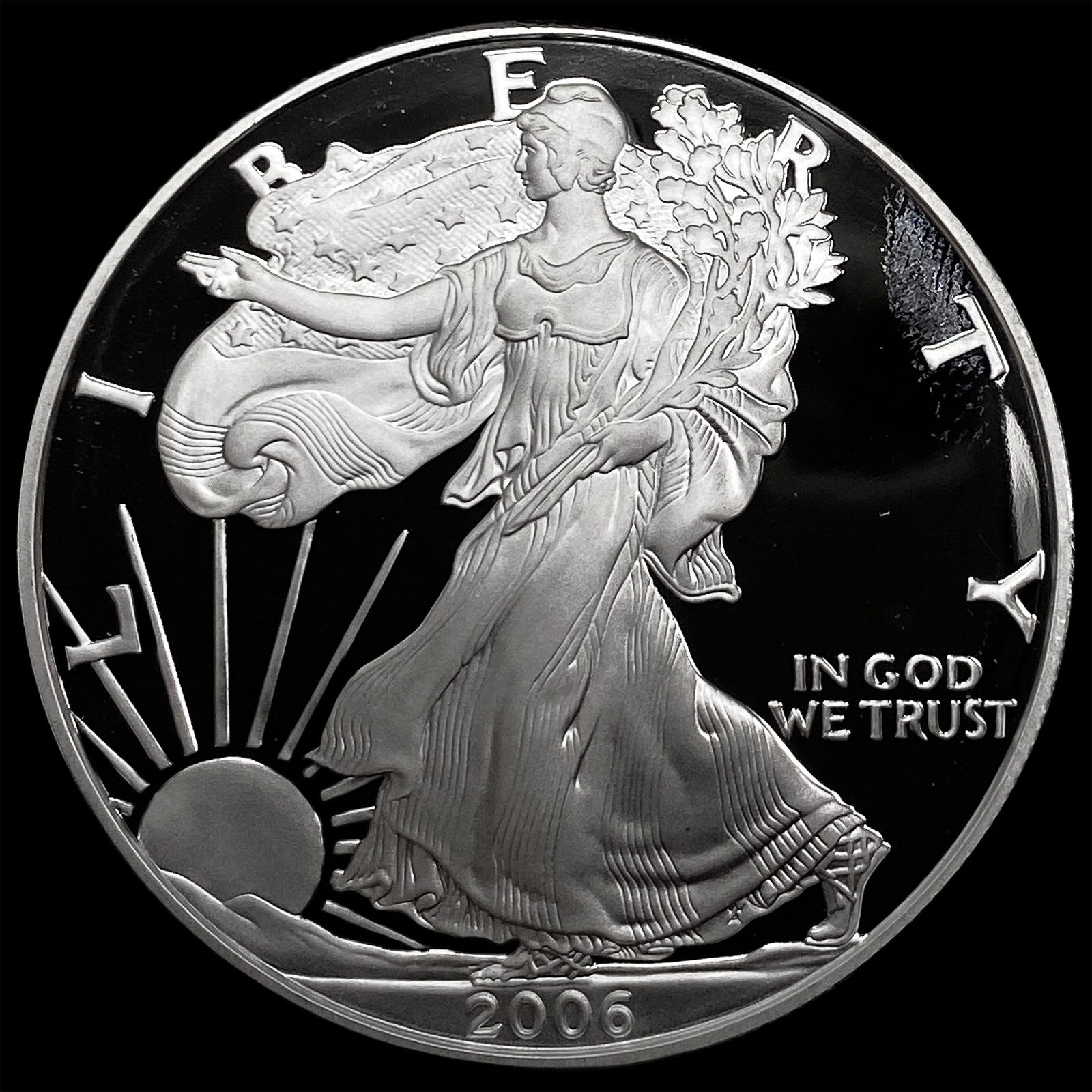 2006-W Silver American Eagle Proof $1 GEM PROOF (1 of 2)