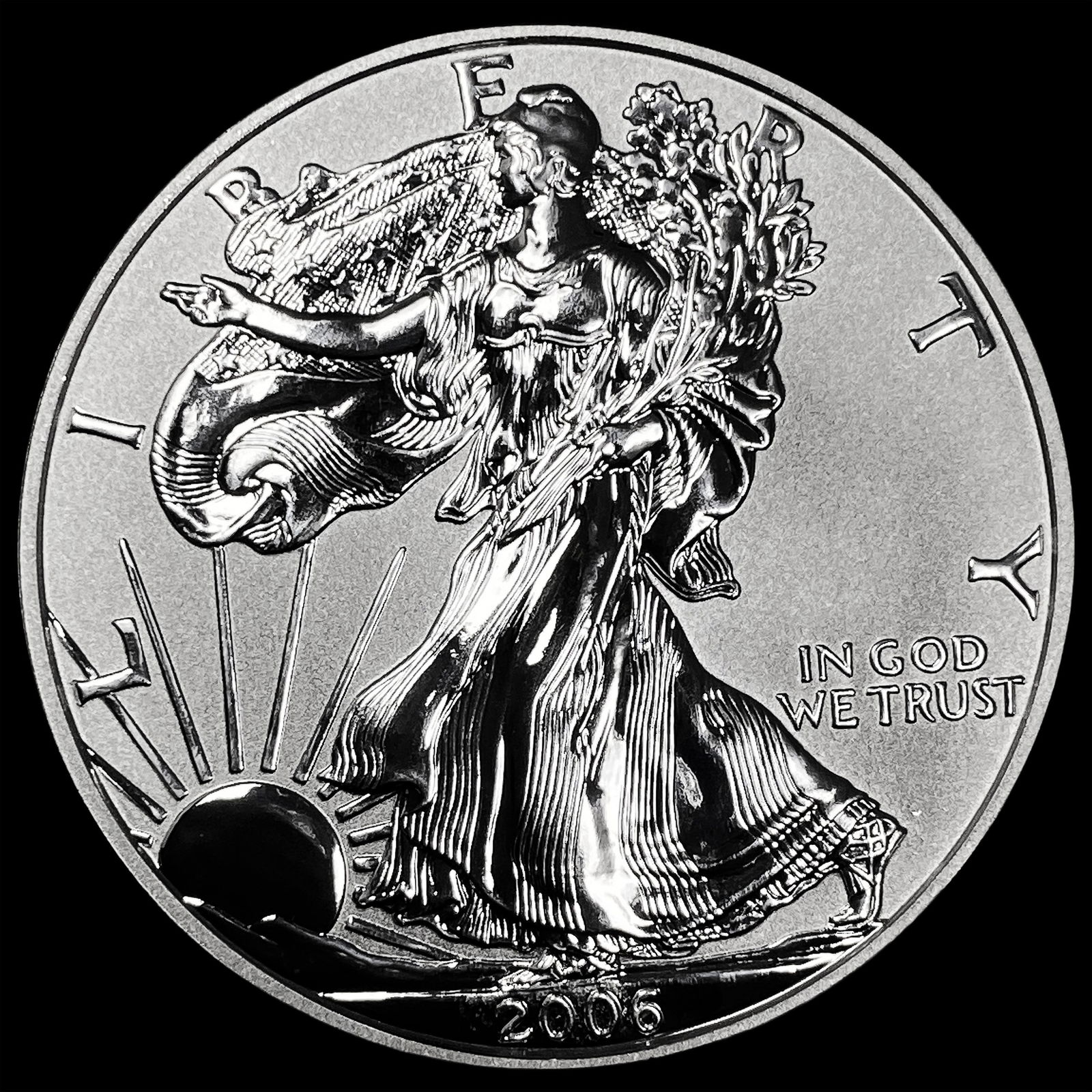 2006 1 oz Silver American Eagle $1 GEM PROOF (1 of 2)