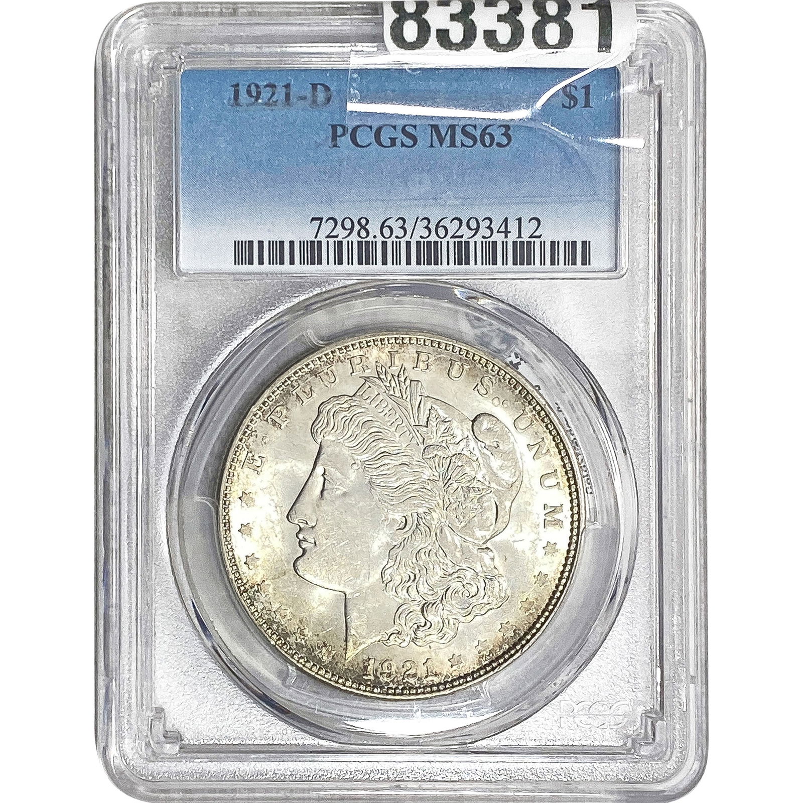 1921-D Silver Peace Dollar PCGS MS63 (1 of 2)