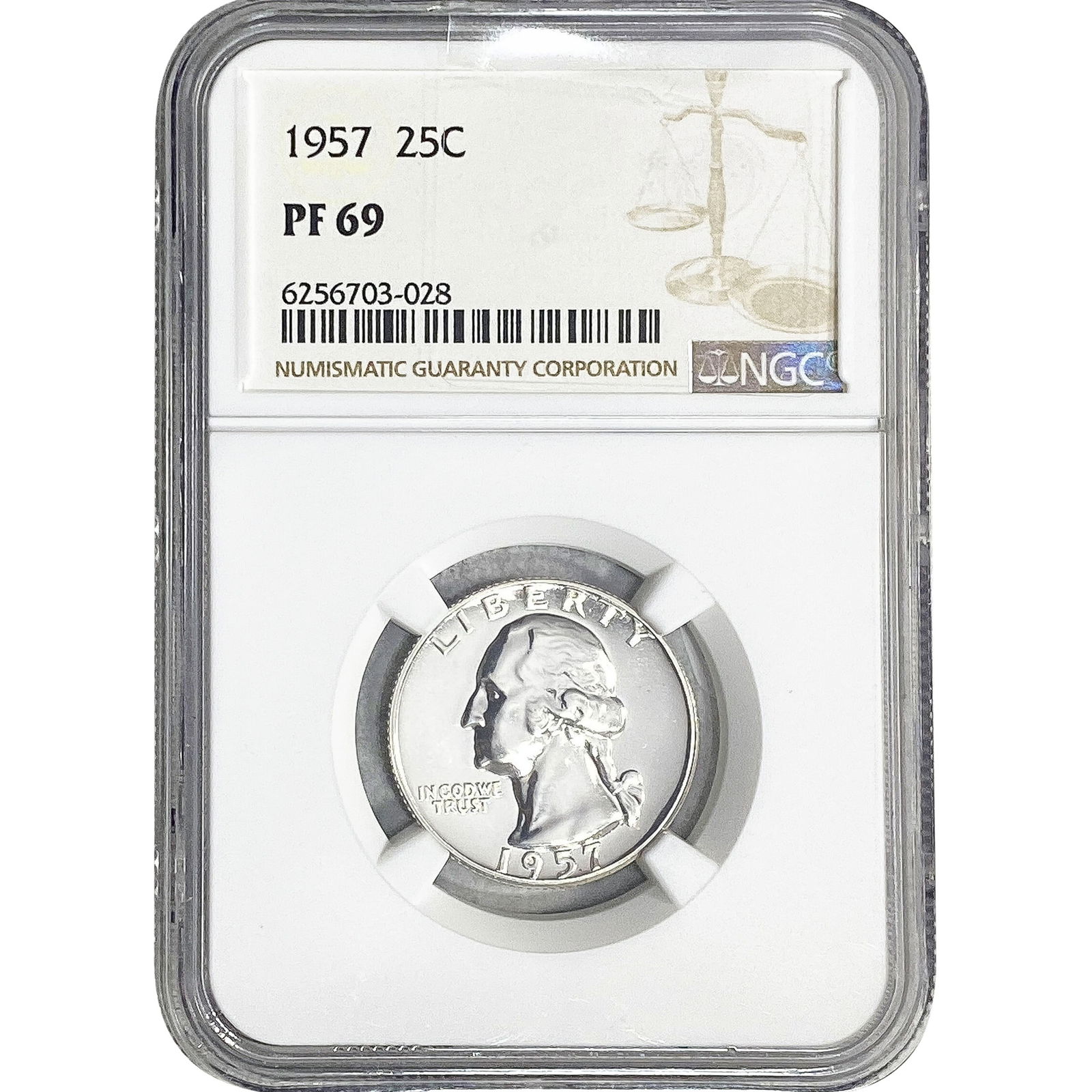 1957 Washington Silver Quarter NGC PF69 (1 of 2)
