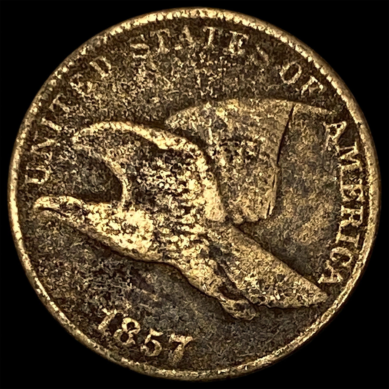 1857 Copper-Nickel Flying Eagle Cent HIGH GRADE (1 of 2)