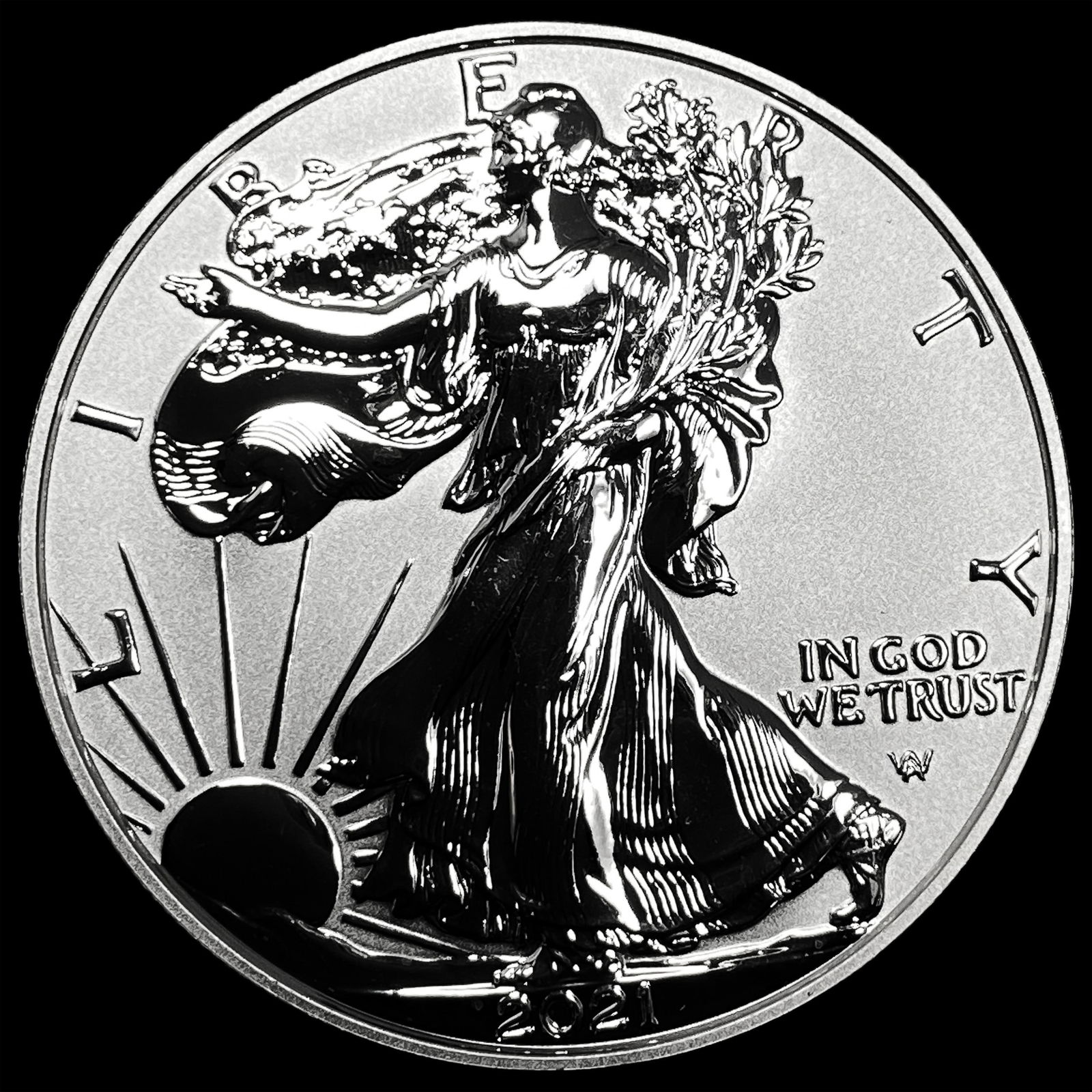 2021-W Silver American Eagle Type 2 GEM PROOF (1 of 2)