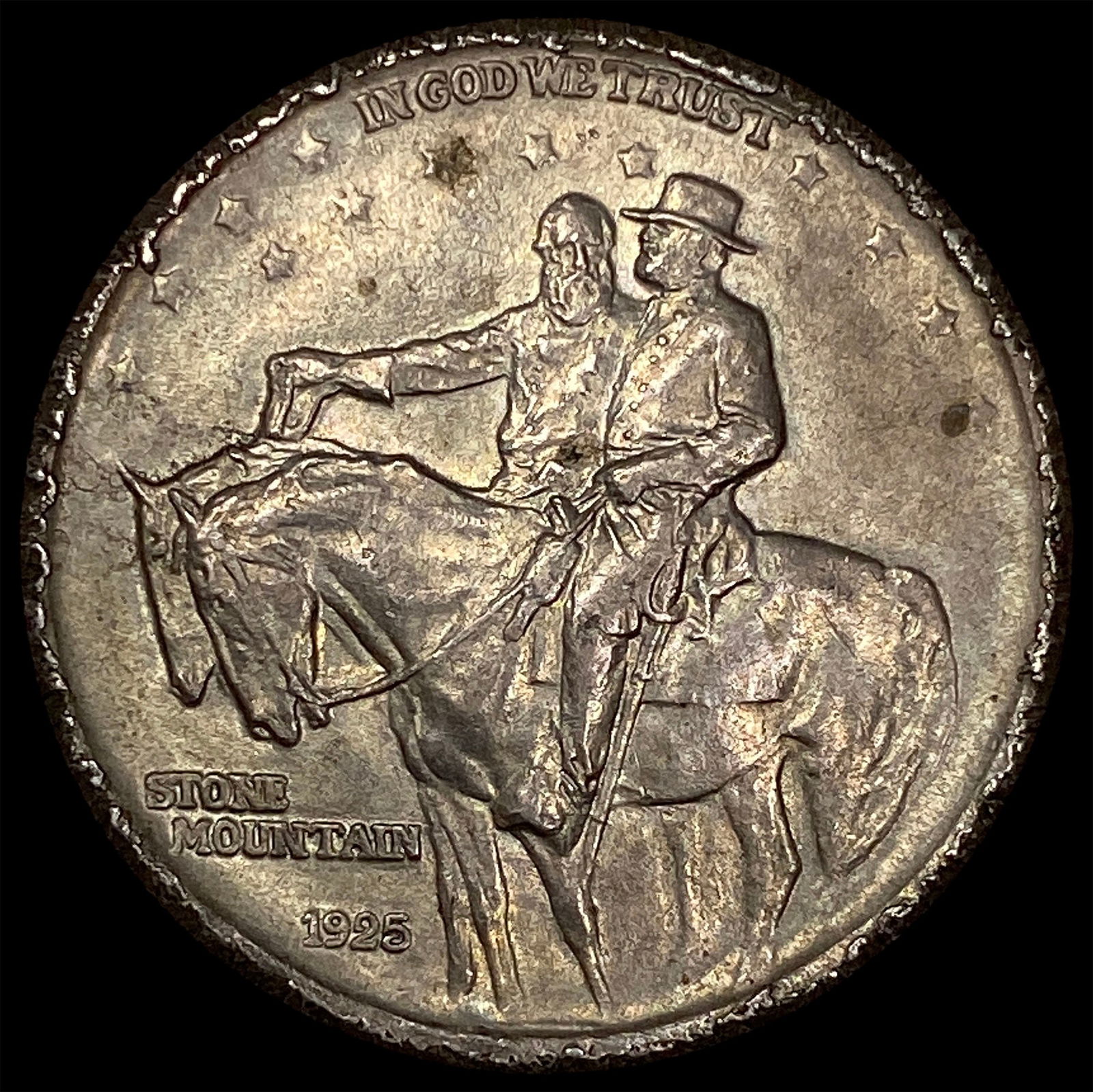 1925 Silver Stone Mountain Half Dollar HIGH GRADE: 1925 Silver Stone Mountain Half Dollar HIGH GRADE